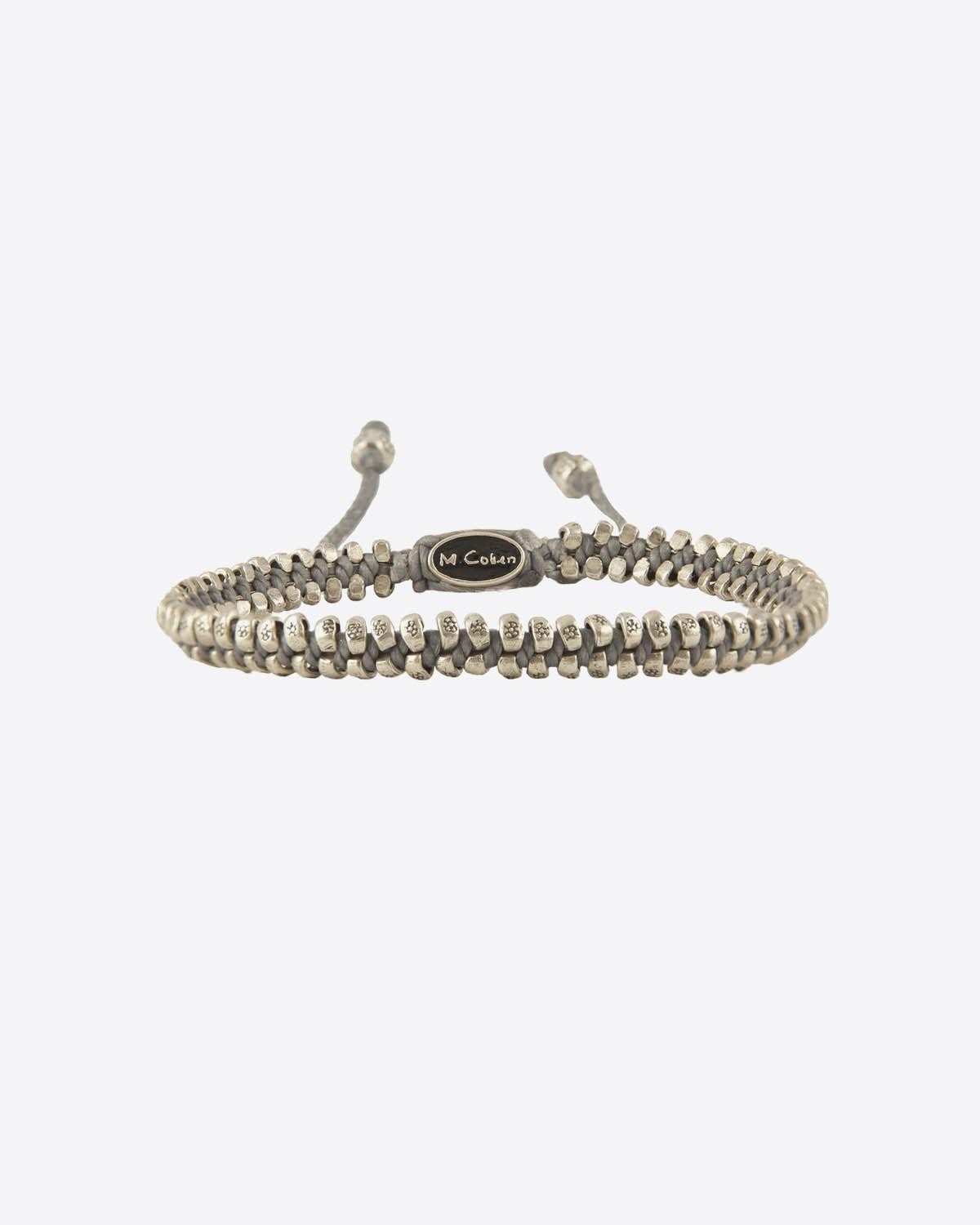 M.Cohen Bracelet 2 Rangs De Perles - Grey
