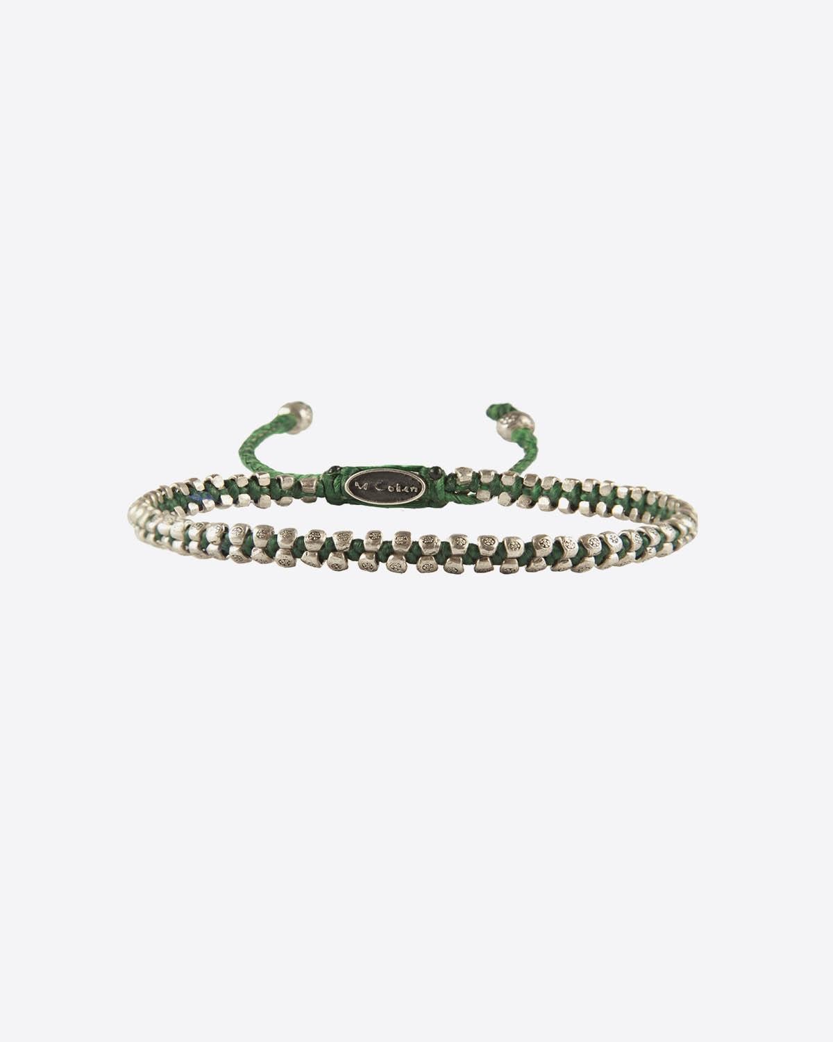 M.Cohen Bracelet 2 Rangs De Perles - Vert