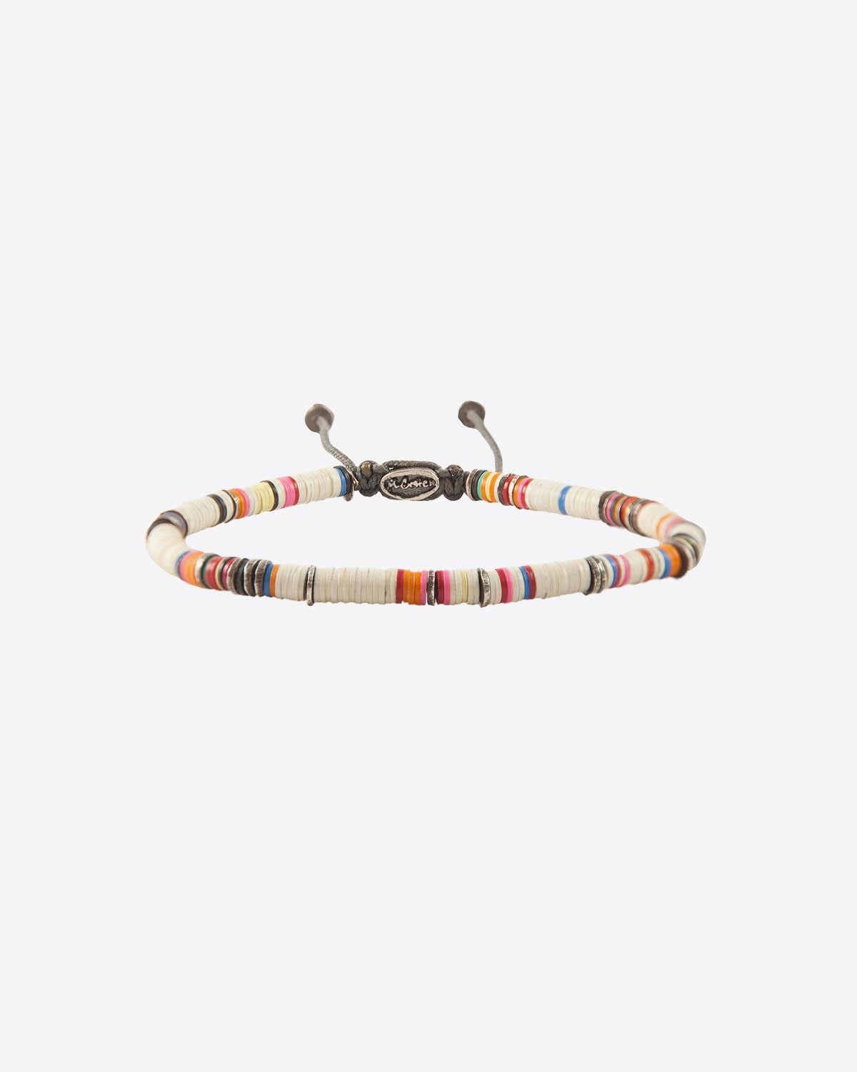 M.Cohen Bracelet Africain Disques - Vinyl White  