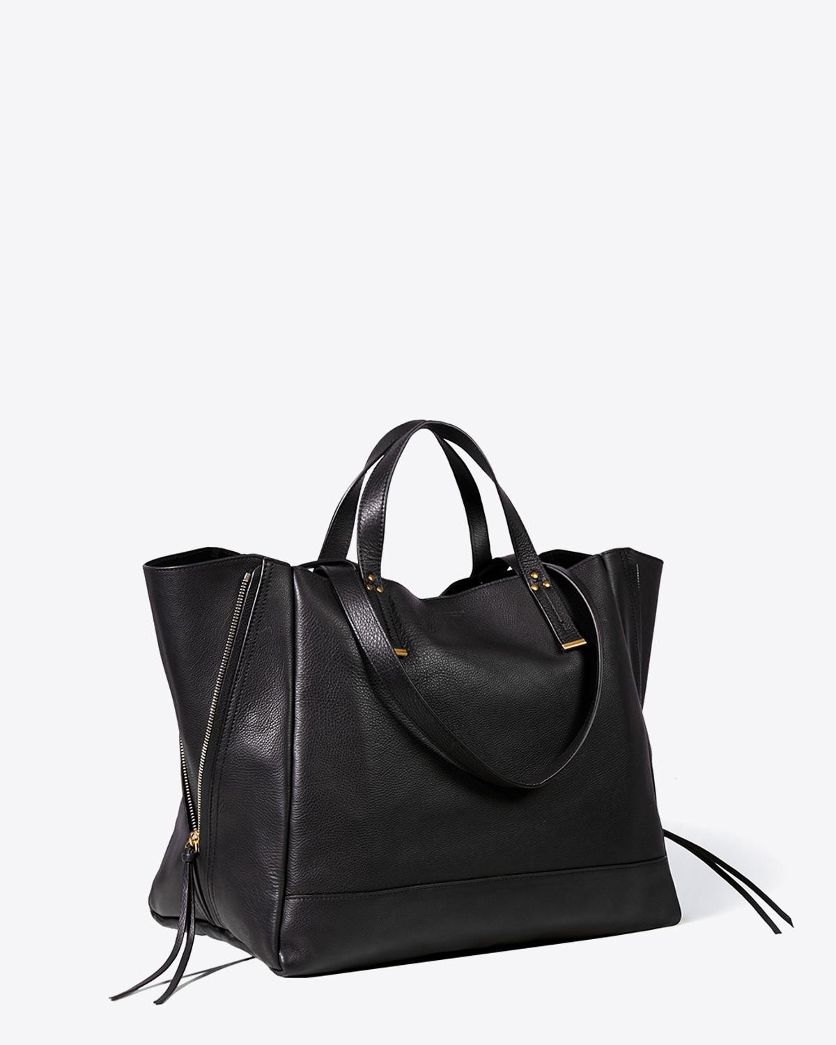 Jérôme Dreyfuss Pré-Collection Sac Georges L Calfskin Noir Brass