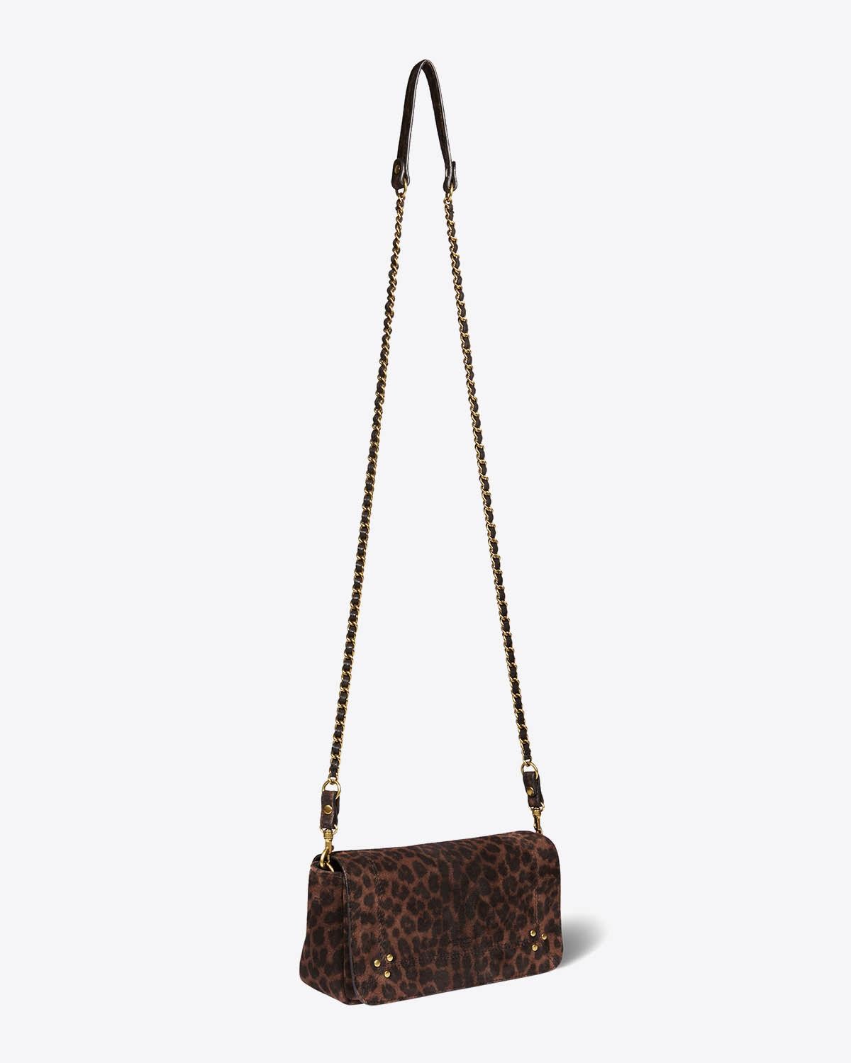 Jérôme Dreyfuss Pré-Collection Bob Split Suede Léopard Naturel  