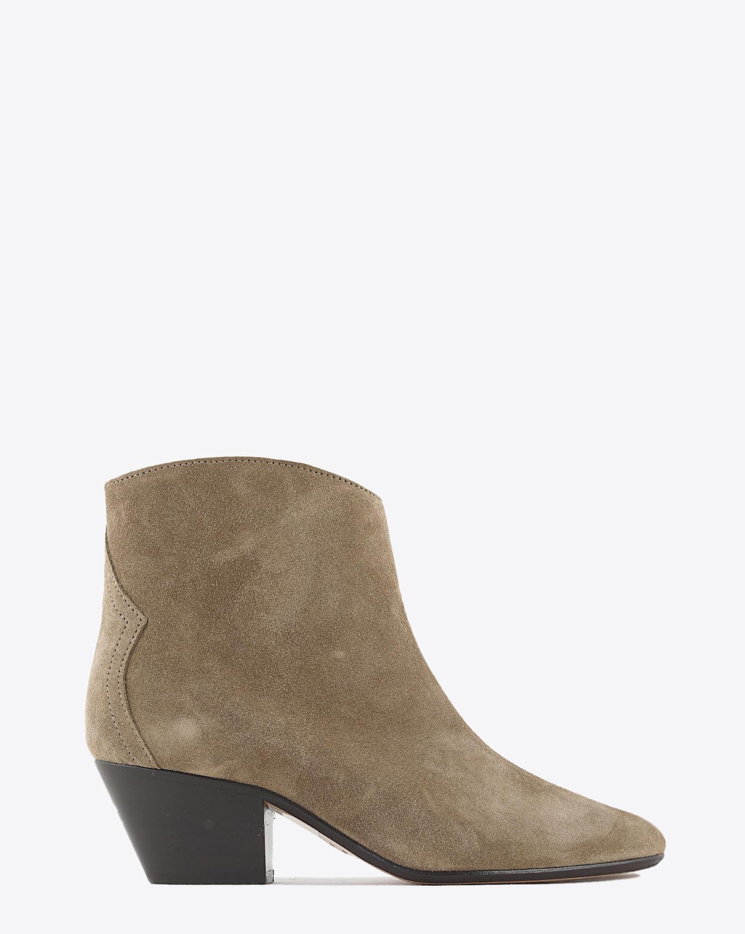 Isabel Marant Chaussures Boots DACKEN - Velvet Taupe H20