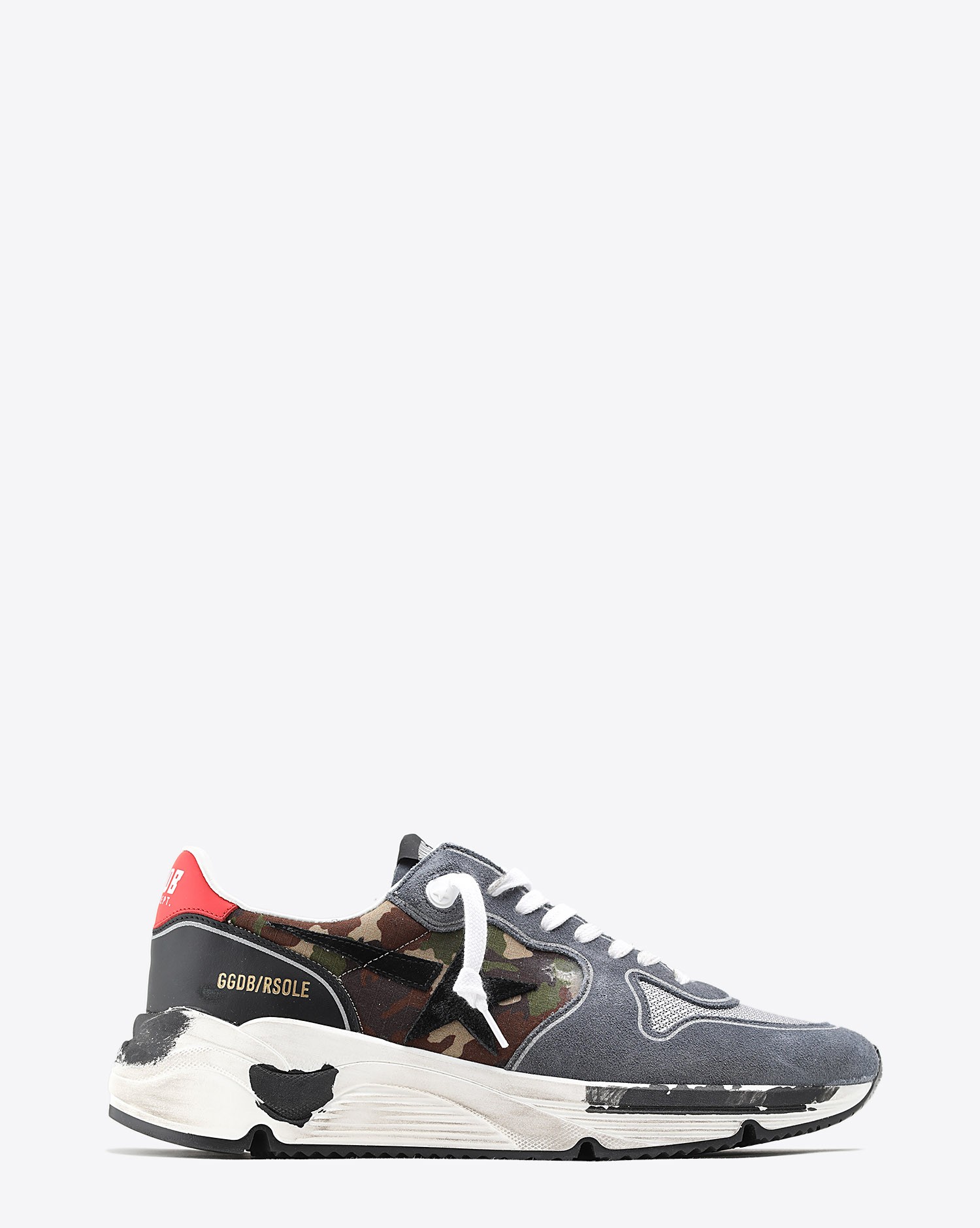 Image du produit Golden Goose Men Running Sole - Green Camouflage Powder Blue 80364