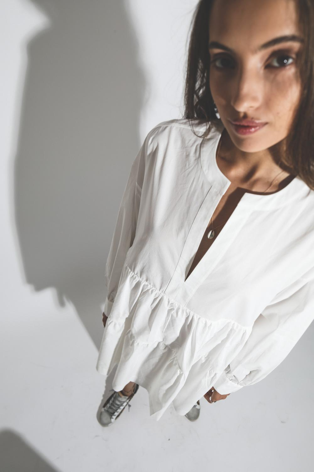 Anine Bing Addison Dress - White   