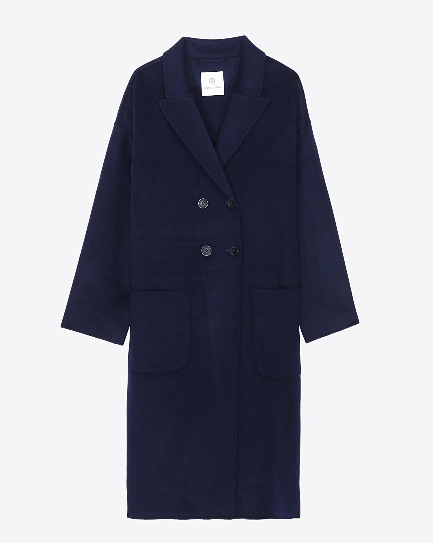 Anine Bing Dylan Coat - Navy   