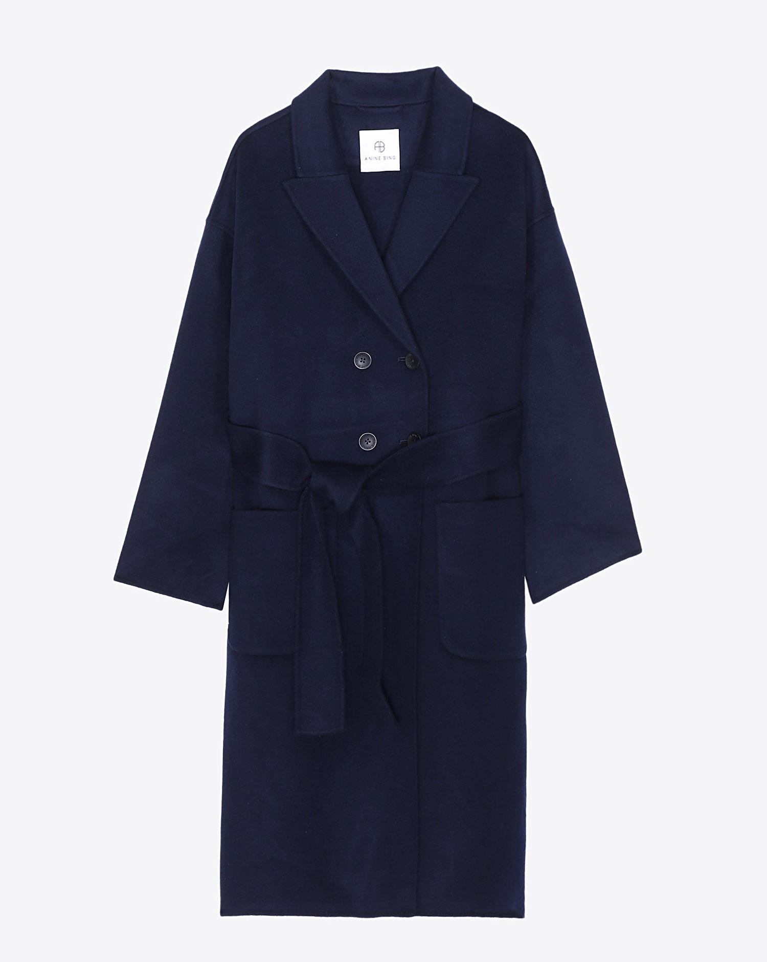 Anine Bing Dylan Coat - Navy   