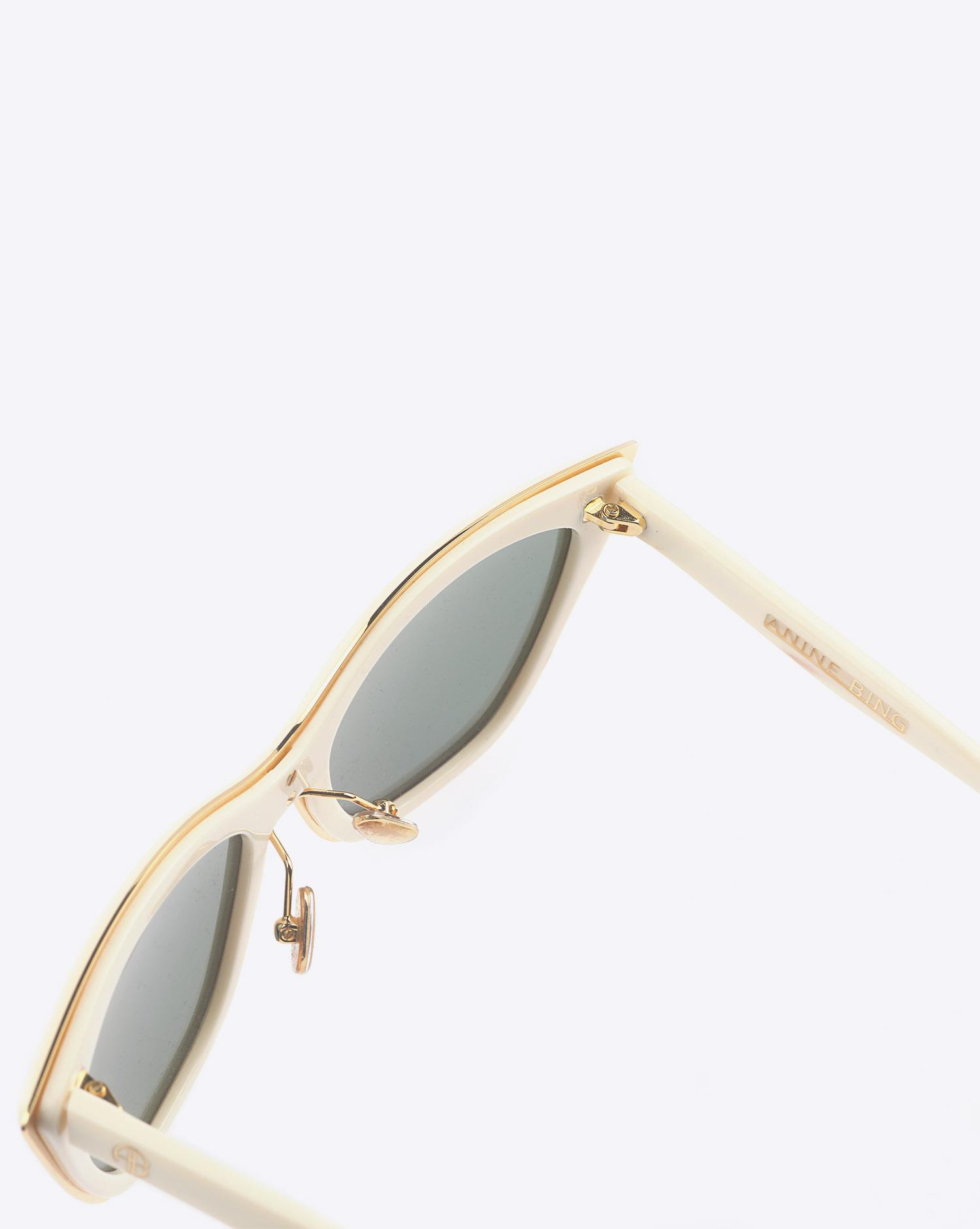 Anine Bing Echo Park Sunglasses - Bone Bone  