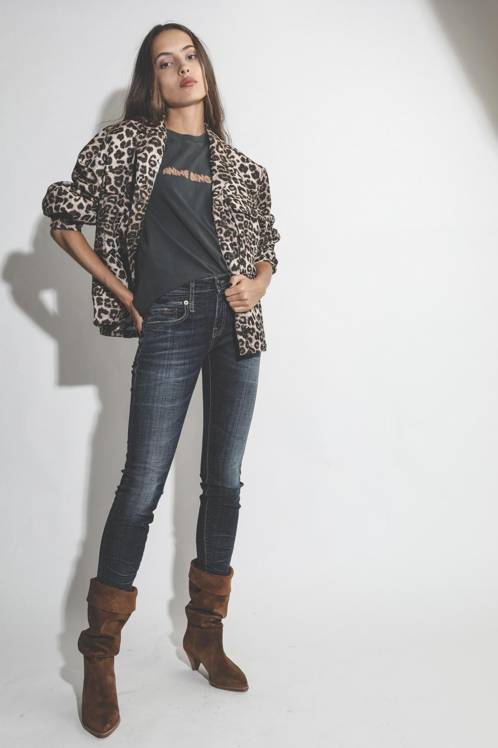 Anine Bing Flynn Jacket - Leopard pour Femme