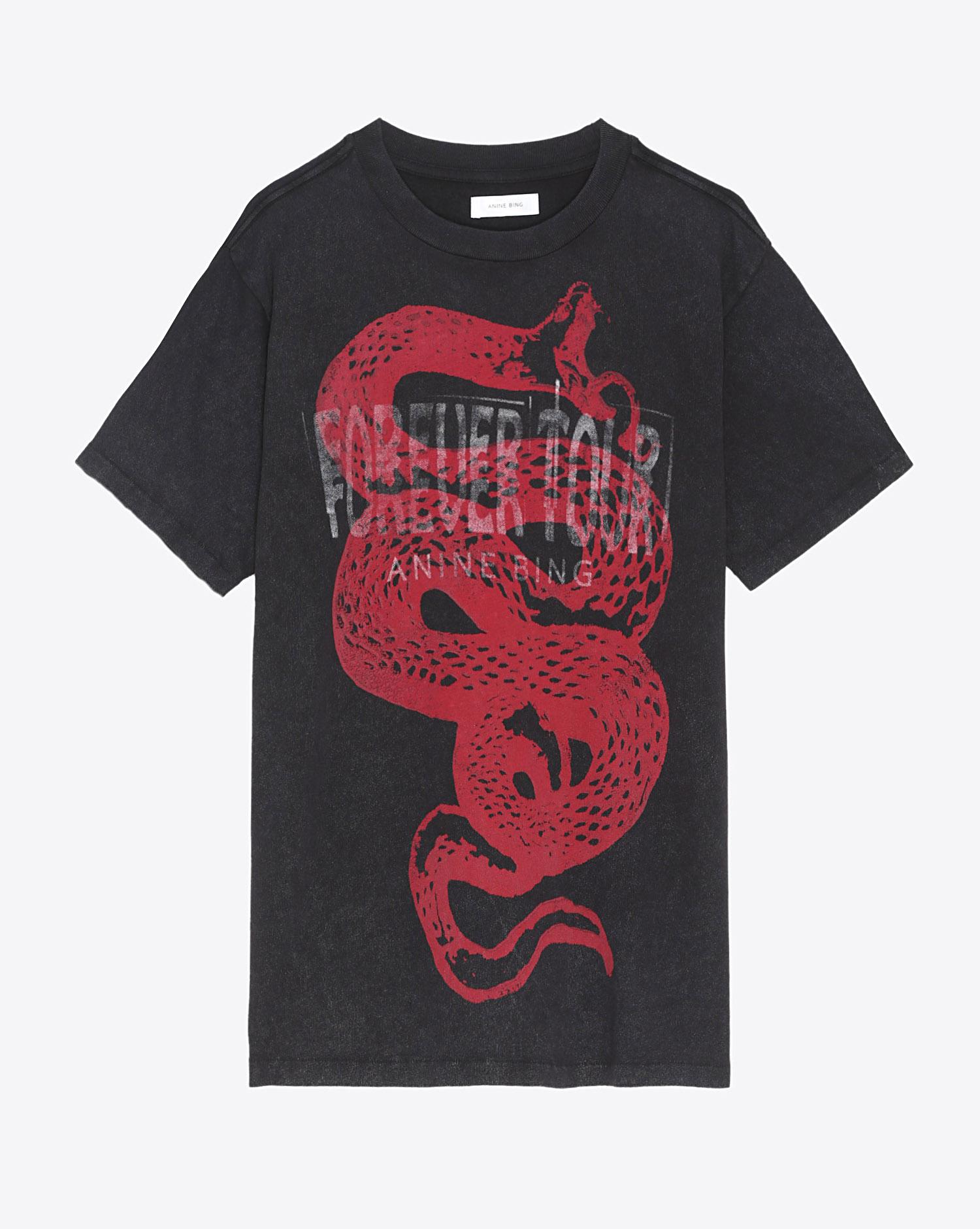 Anine Bing Forever Tour Tee - Black   
