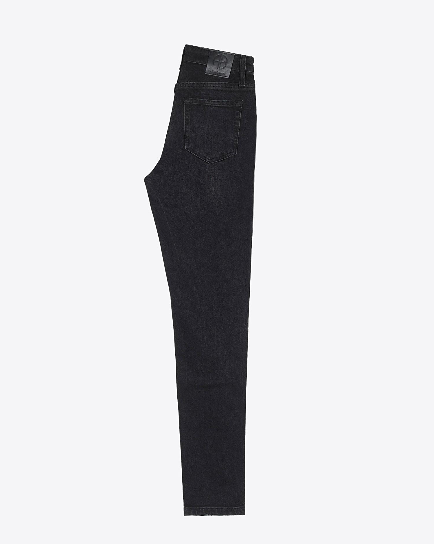 Anine Bing Jagger Jean - Black Stone - Vintage Black   
