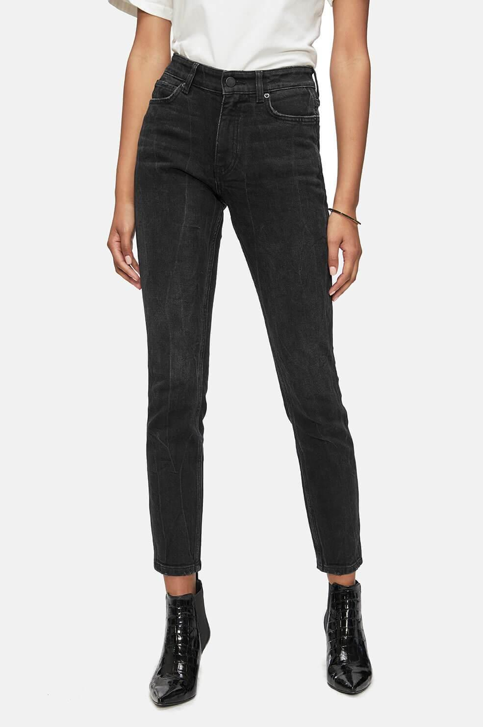 Anine Bing Jagger Jean - Black Stone - Vintage Black   