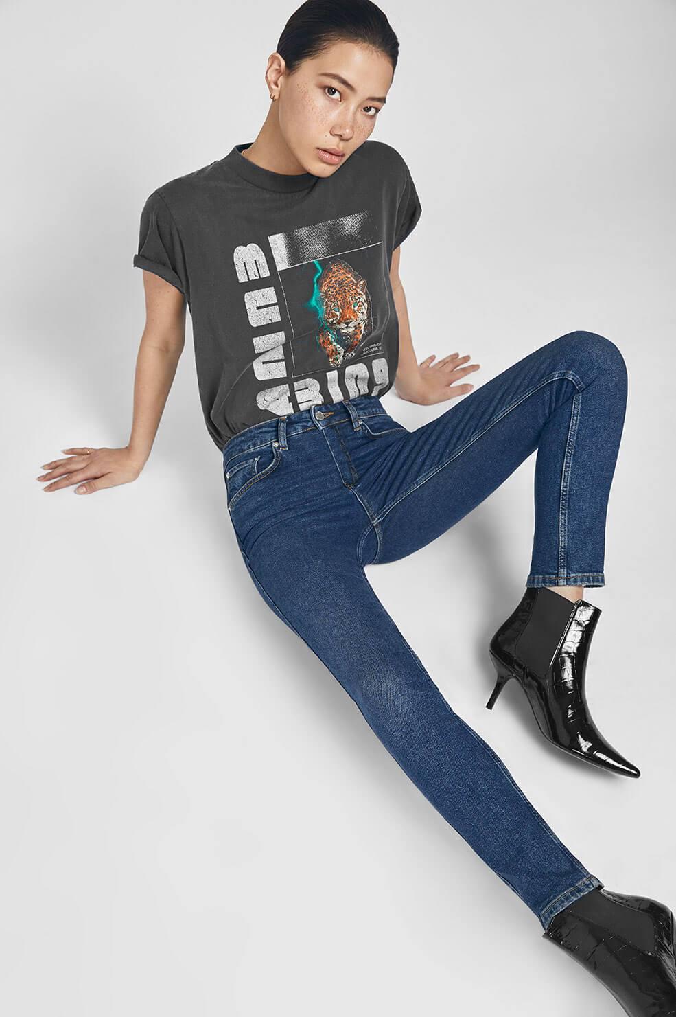 Anine Bing Jagger Jean - Dark Blue  