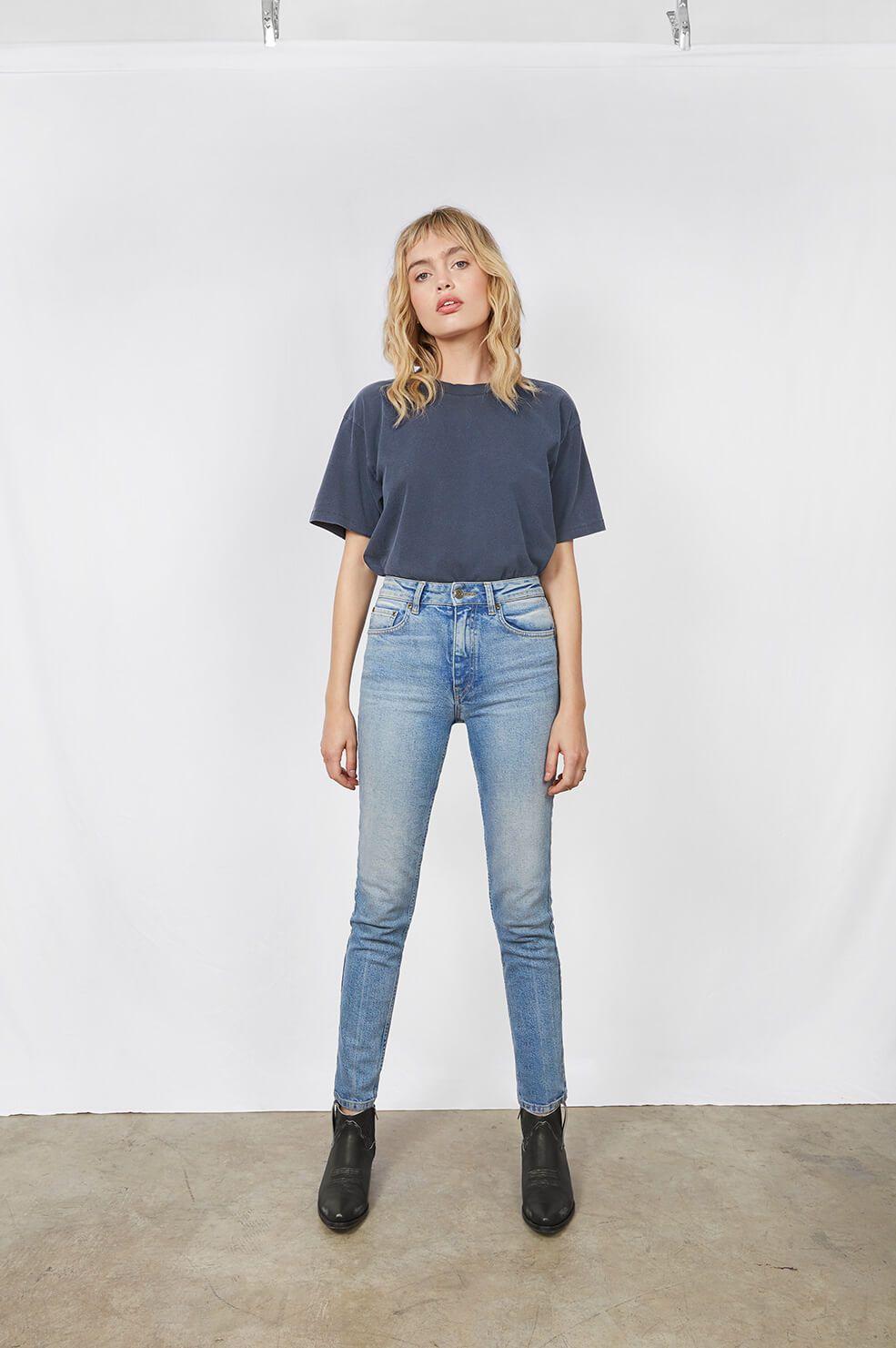 Anine Bing Jagger Jean In Blue  