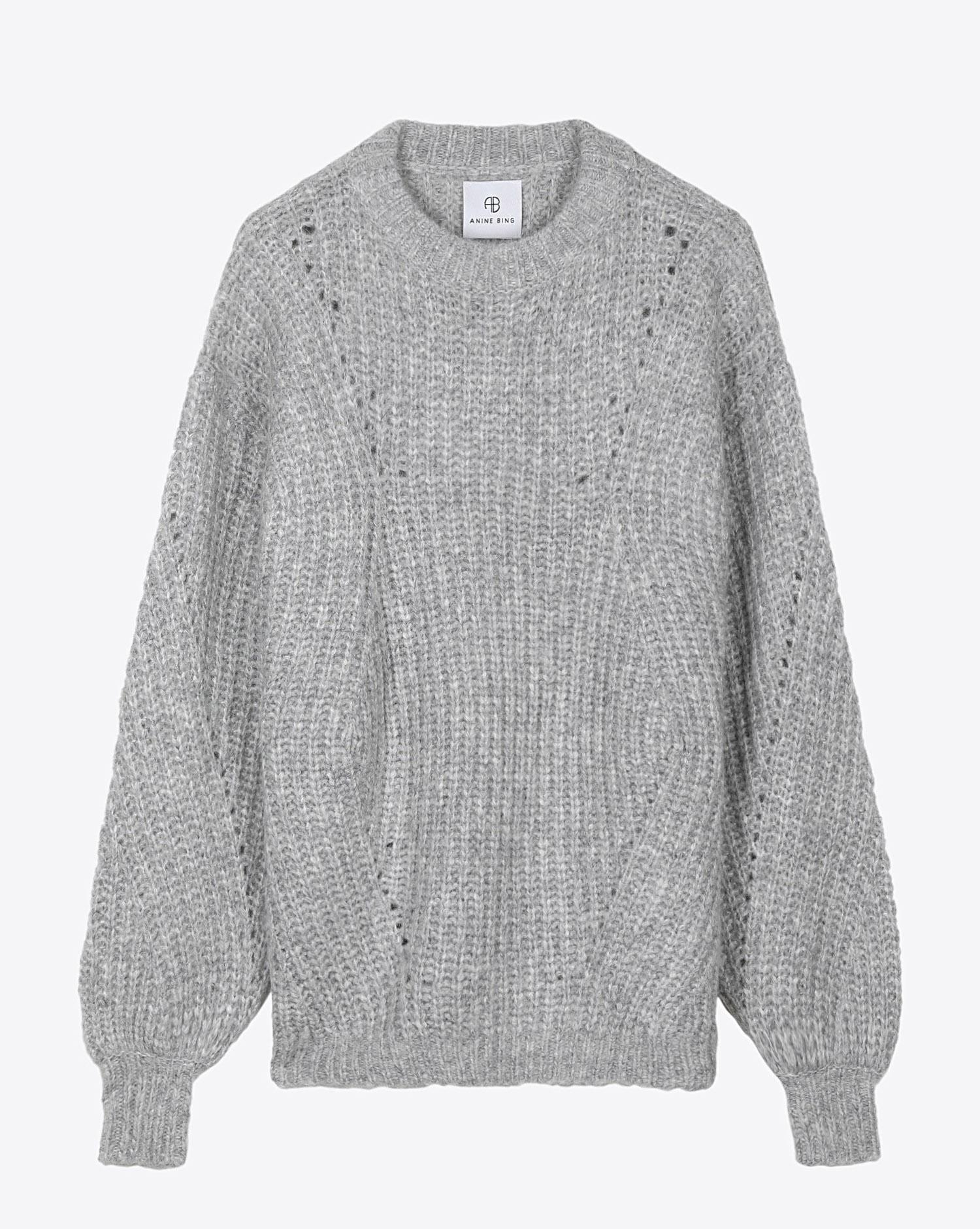 Anine Bing Jolie Sweater - Heather Grey  