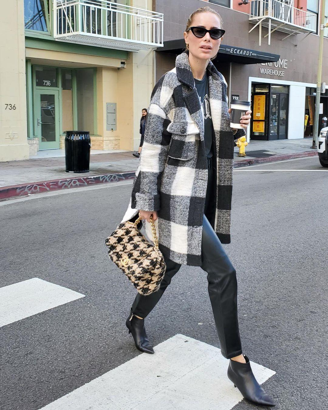 Anine Bing Mave Jacket - Cream Buffalo Check  