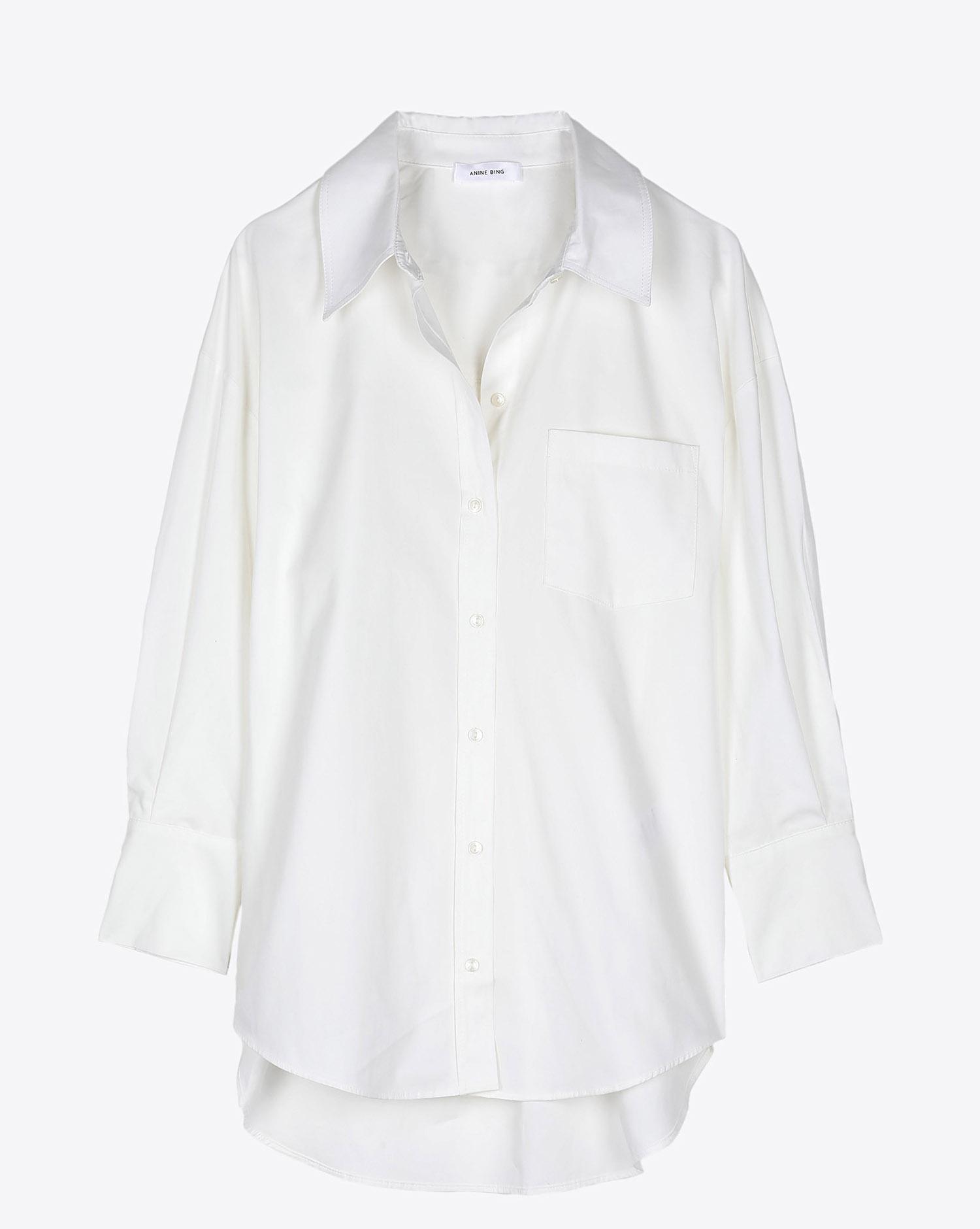 Anine Bing Mika Shirt - White   