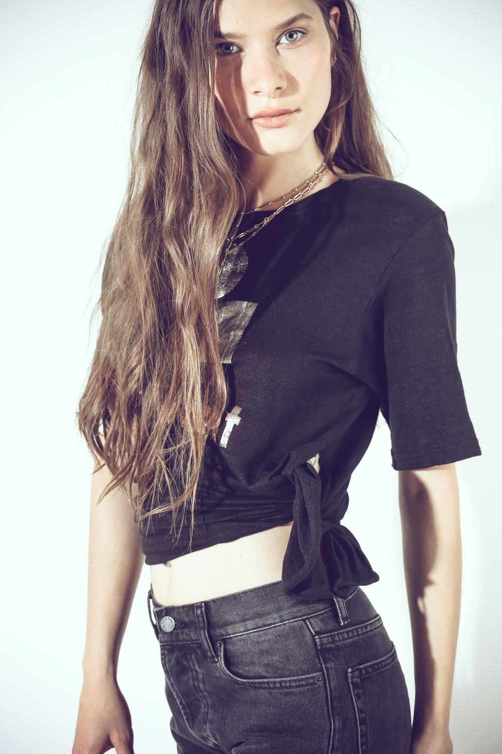 Anine Bing Phoebe Shorts In Charcoal - Black  