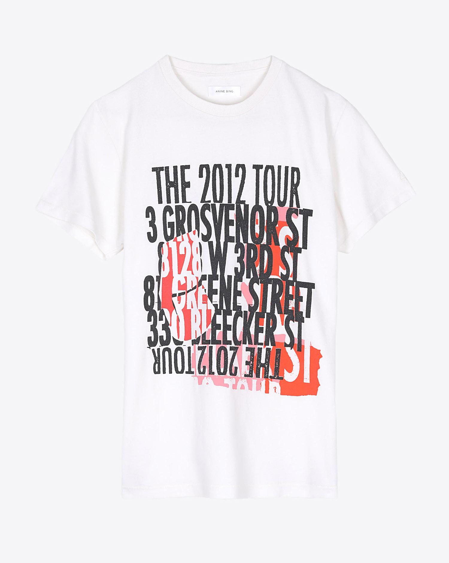 Anine Bing  Ringo Tee Streets - White   