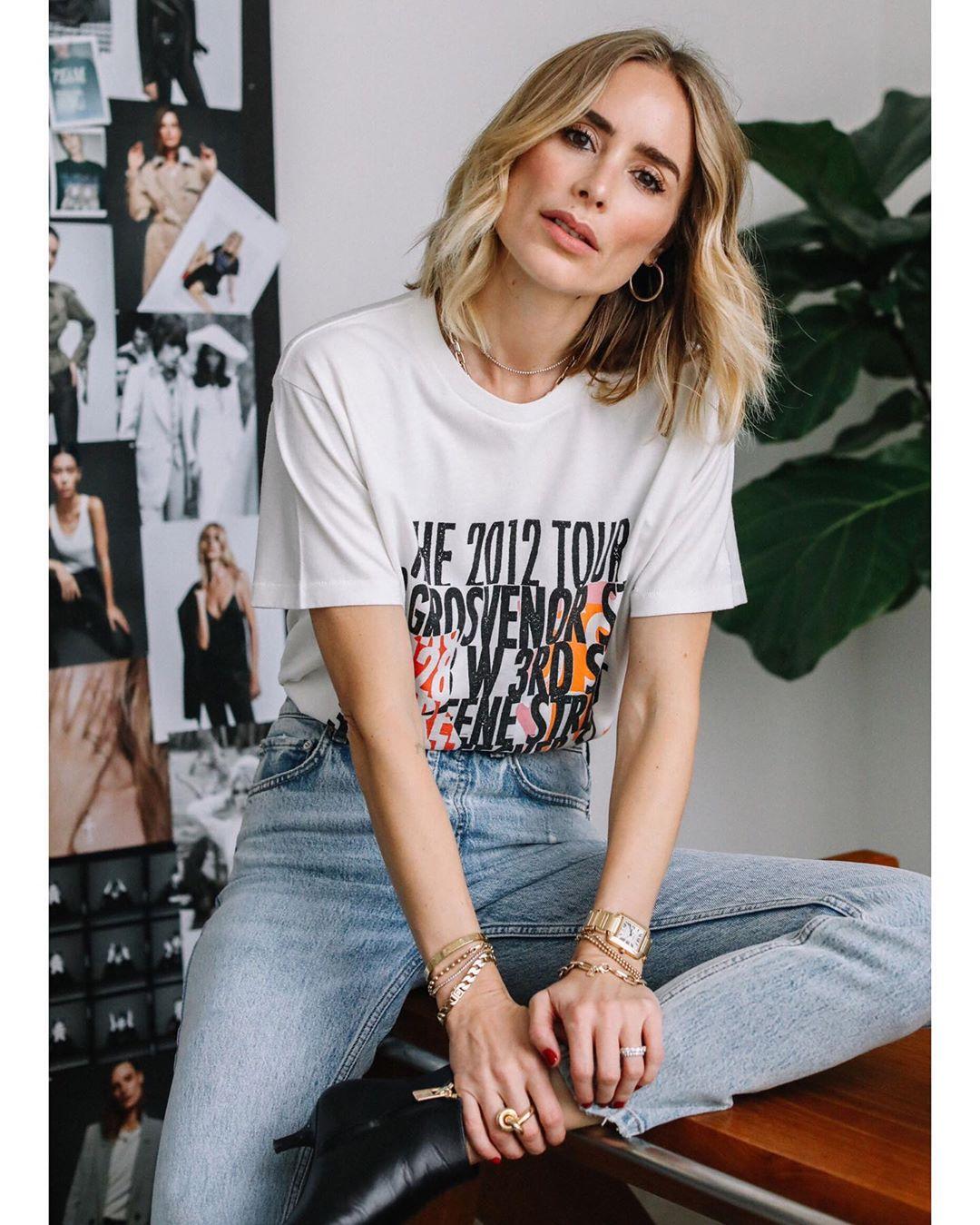 Anine Bing  Ringo Tee Streets - White   