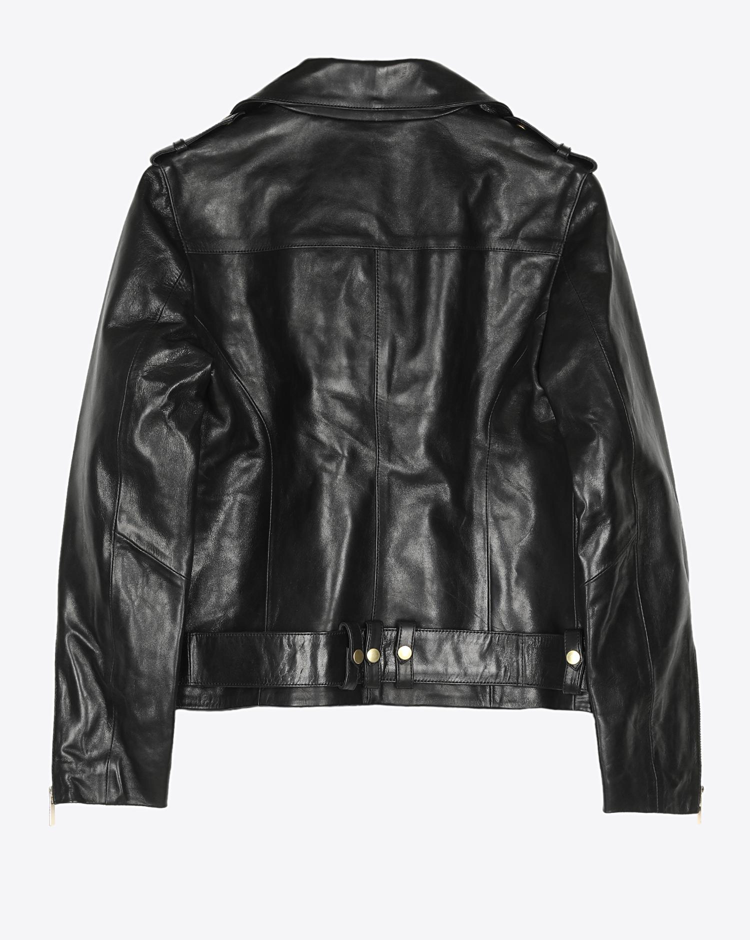 Anine Bing Vintage Leather Jacket - Black pour Femme