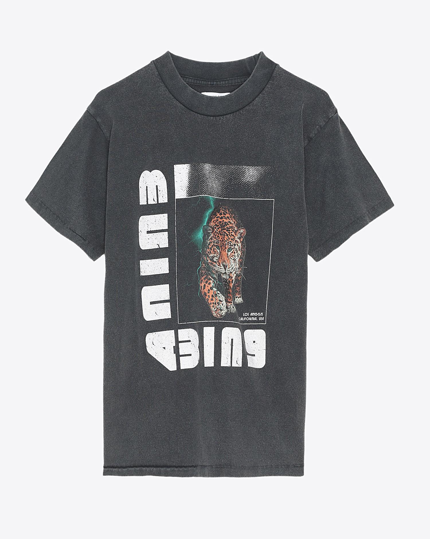 Anine Bing Wild Cat Tee - Black   