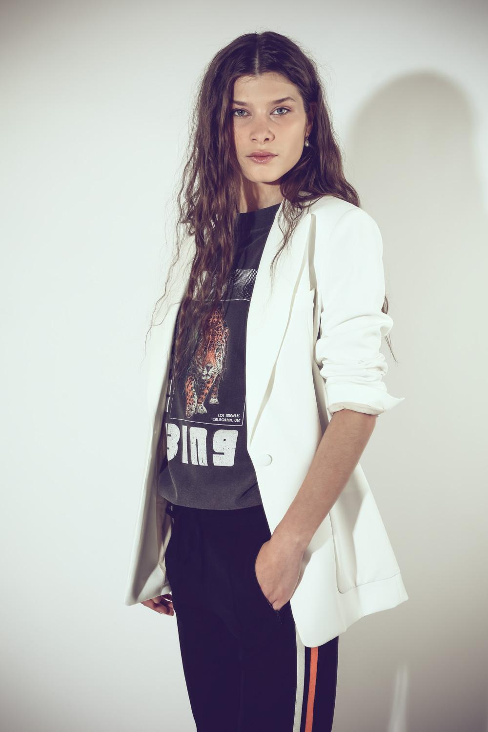 Anine Bing Wild Cat Tee - Black   