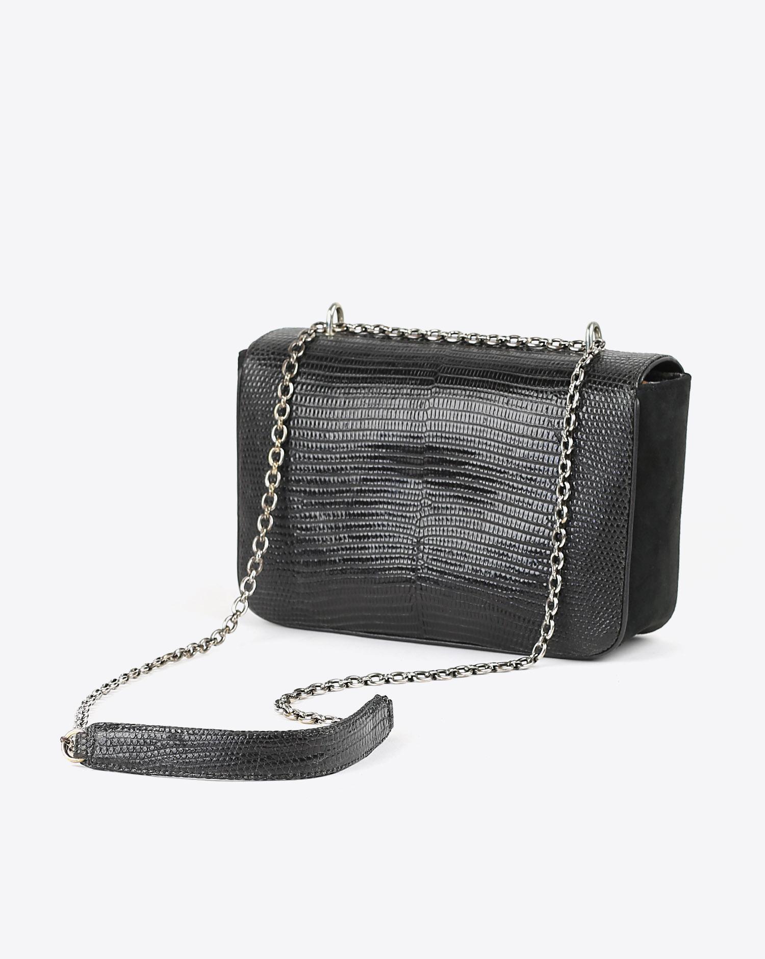Claris Virot Sac Python Big Ava - Owl Noir  