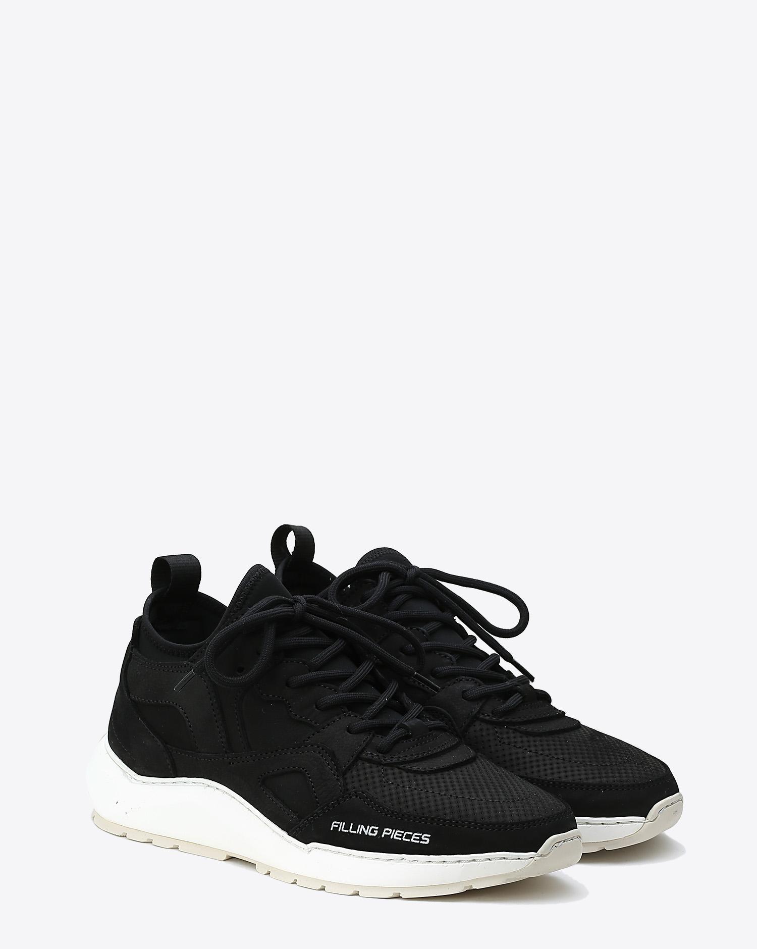 Filling Pieces Sneakers Fence Origin Low Arch Runner Fence All Black Black