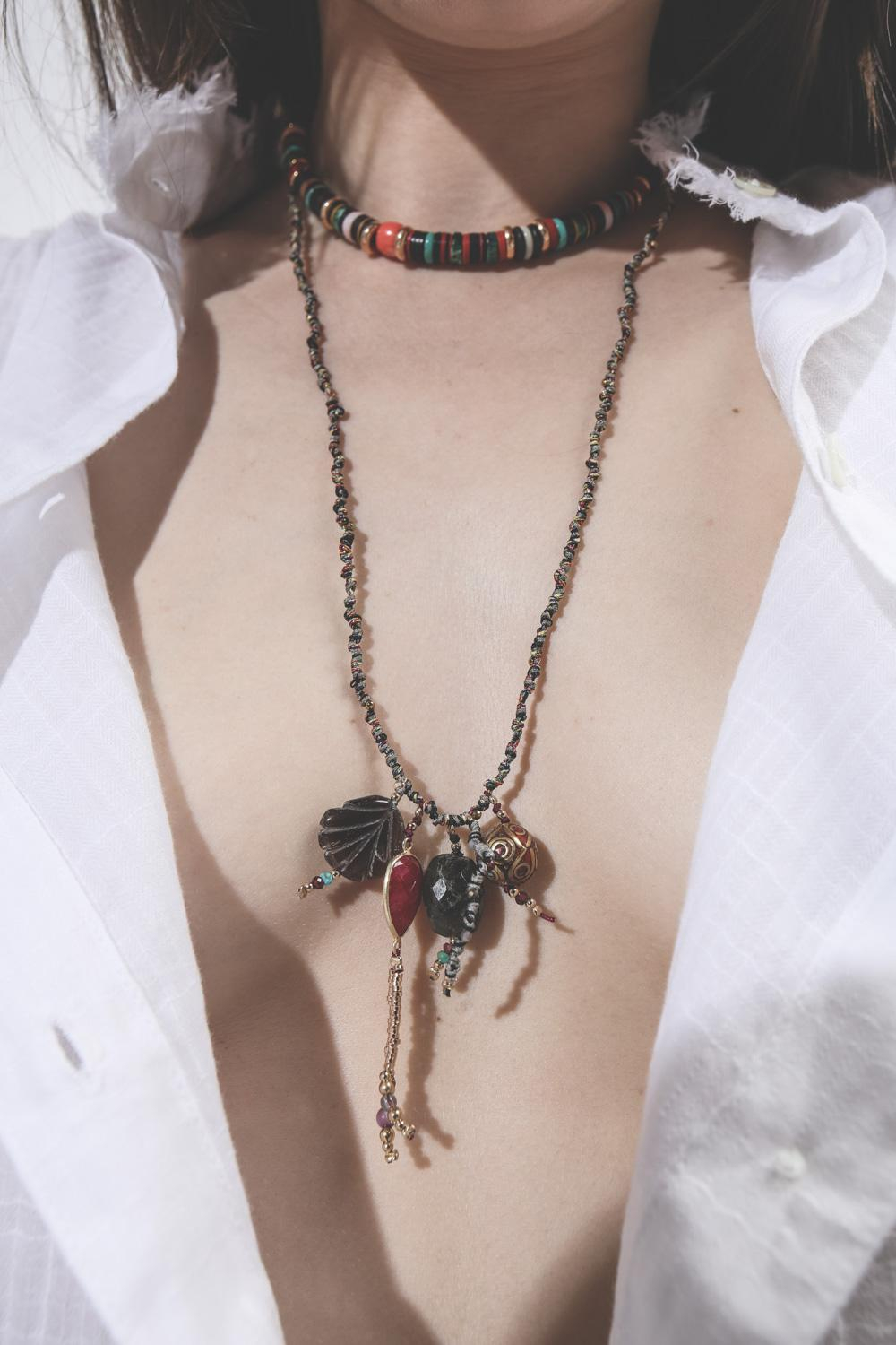 Gachon Pothier Collier Formentera - Rouge 