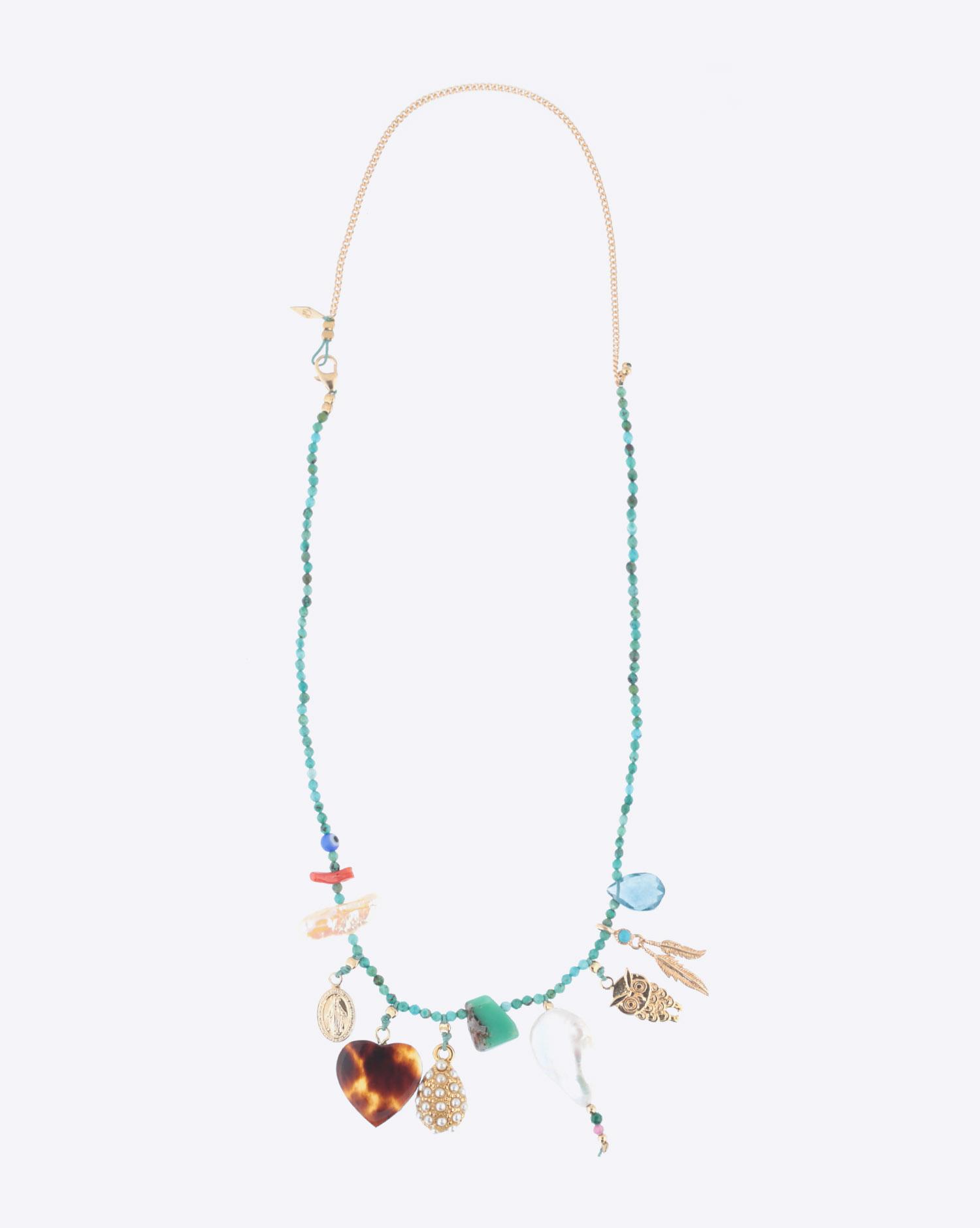 Gachon Pothier Collier Mamouchka - Turquoise   