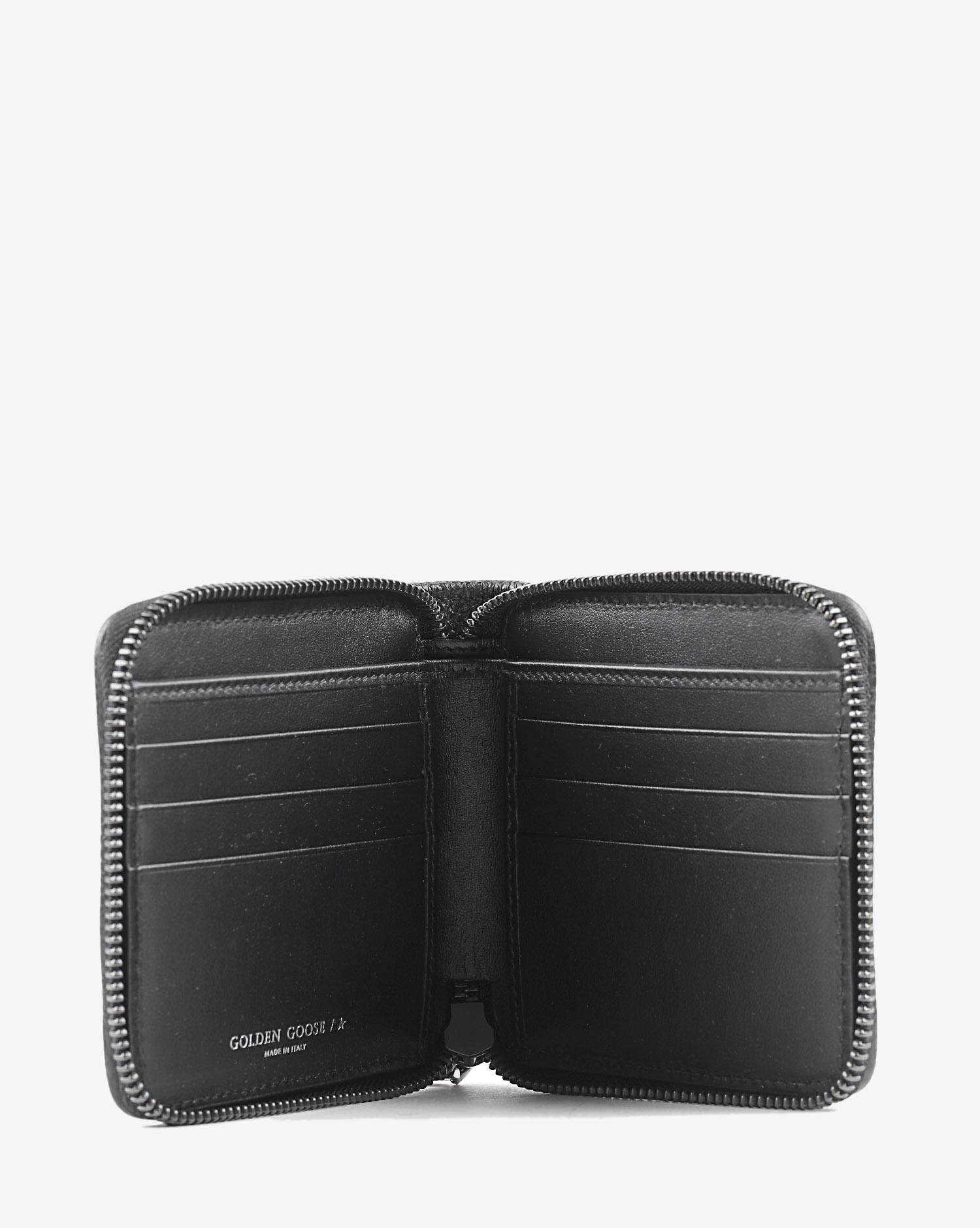 Golden Goose Accessoires Pré-Collection Star Medium Zipped - Black 90100