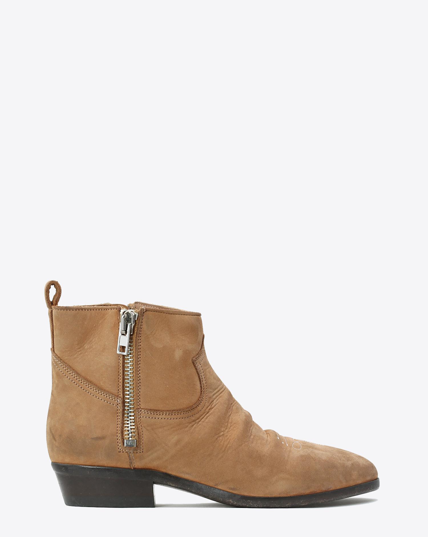 Golden Goose Woman Chaussures Collection Boots Viand - Whisky Leather  