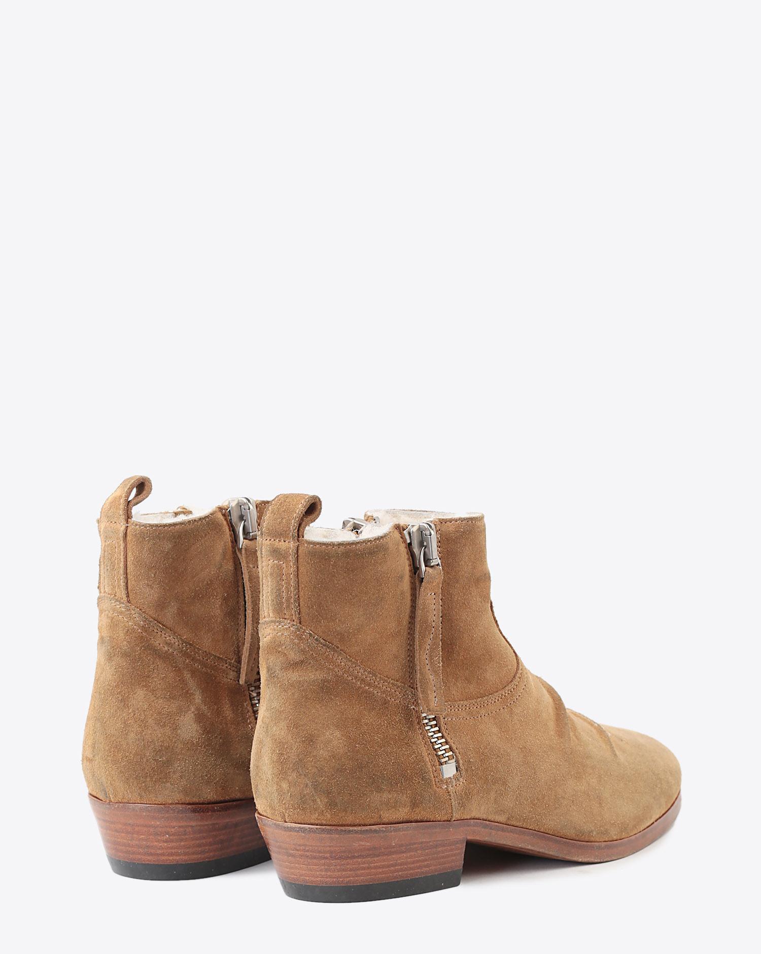 Golden Goose Woman Chaussures Pré-Collection Boots Viand - Tawny Suede - Shearling  