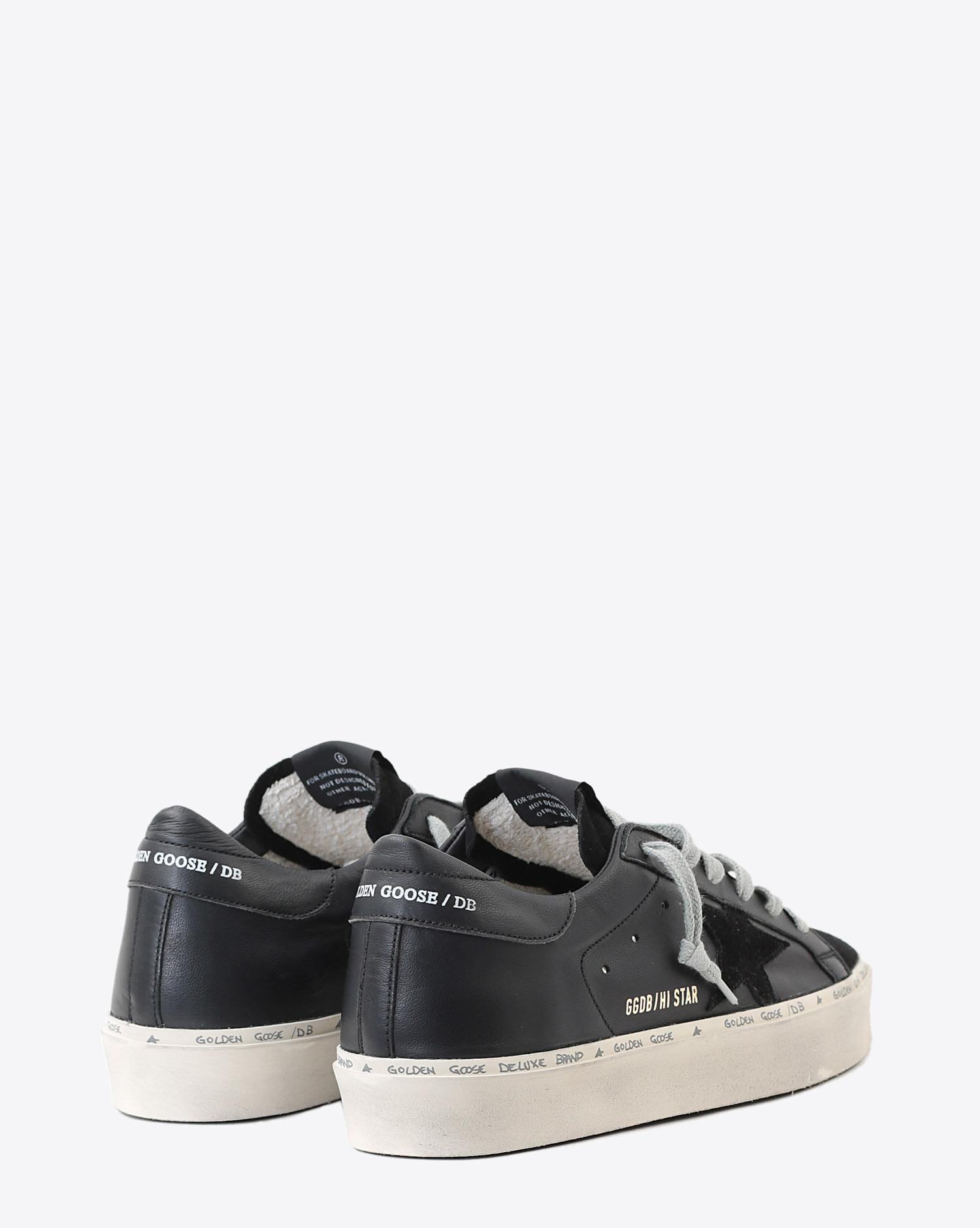 Golden Goose Woman Pré-Collection Sneakers Hi Star - Black Nappa - Suede Star  