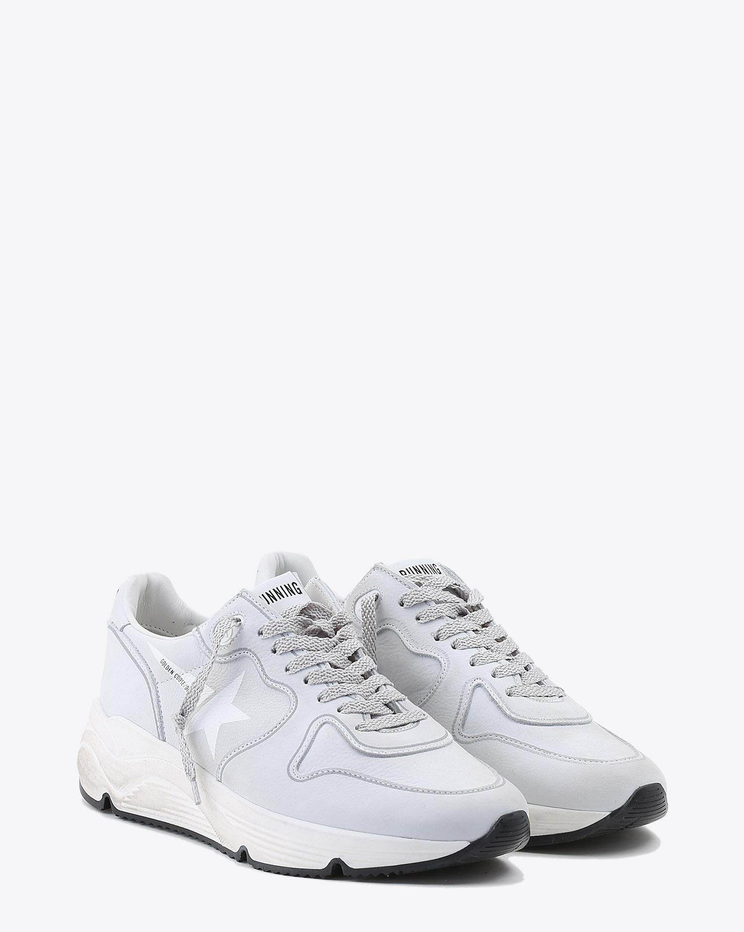 Golden Goose Woman Pré-Collection Sneakers Running Sole - White Nabuk   