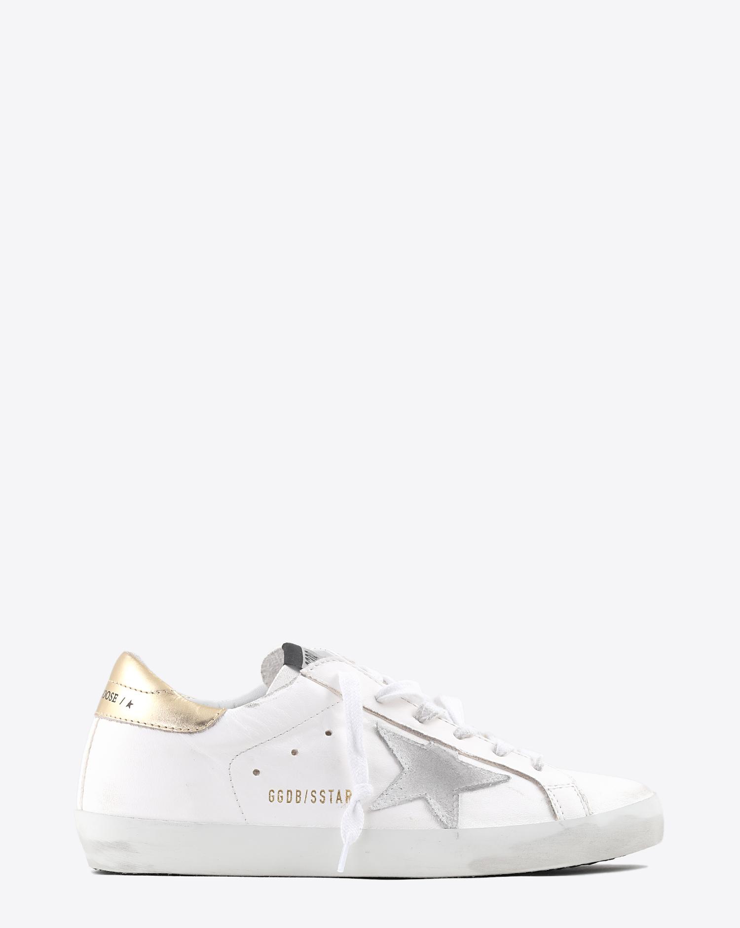 Golden Goose Woman Pré-Collection Sneakers Superstar - White Leather - Washed Gold  