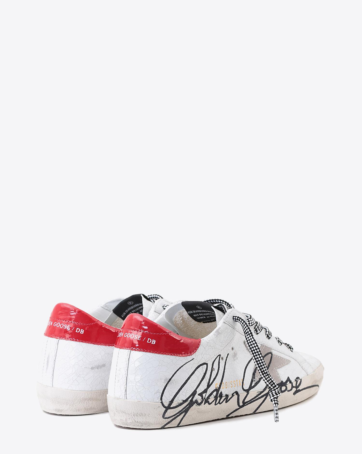 Golden Goose Woman Pré-Collection Sneakers Superstar - White Patent Crack- Ice Star  