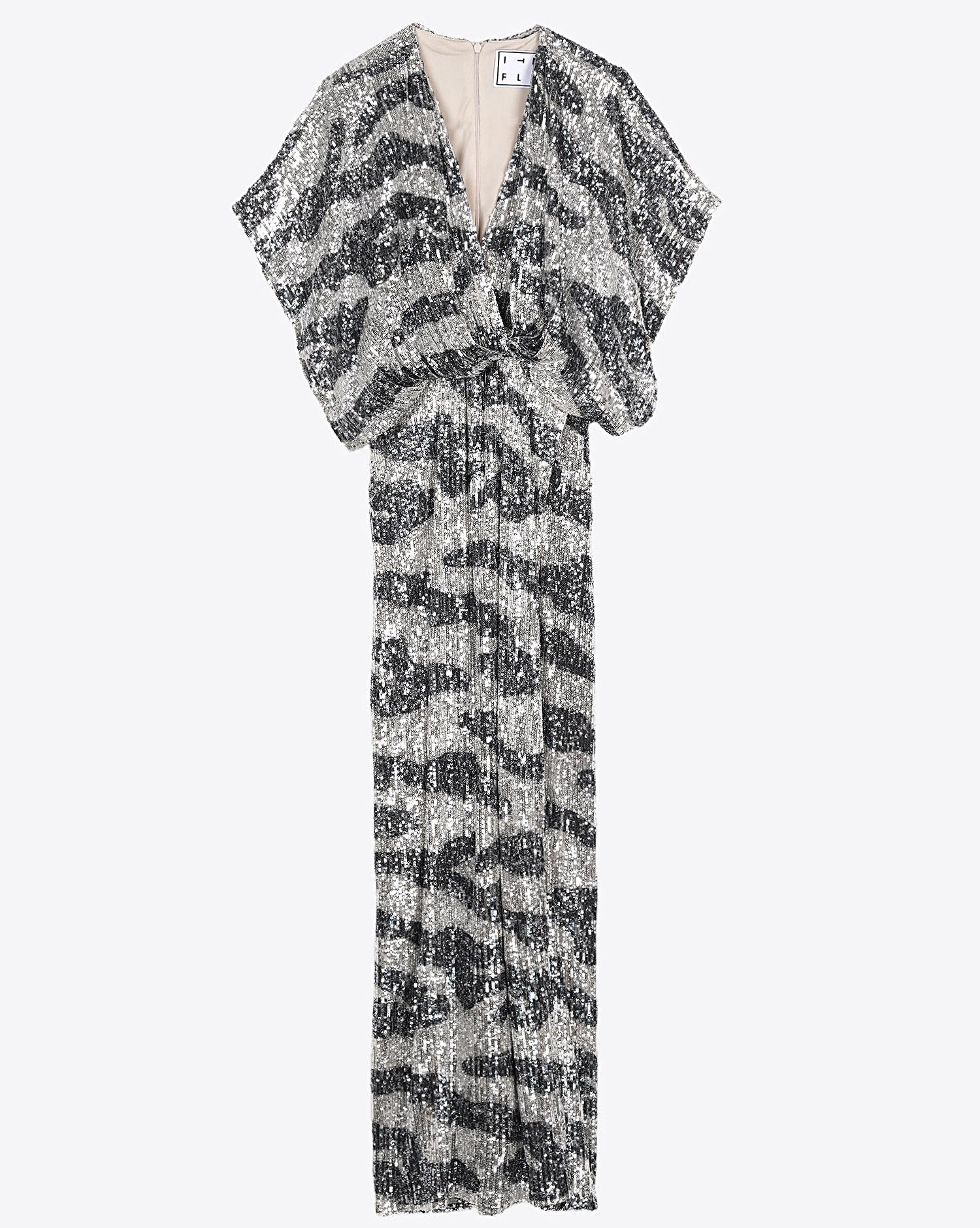 In The Mood For Love Pré-Collection Madalya Camo Dress - SilverAntrasit  