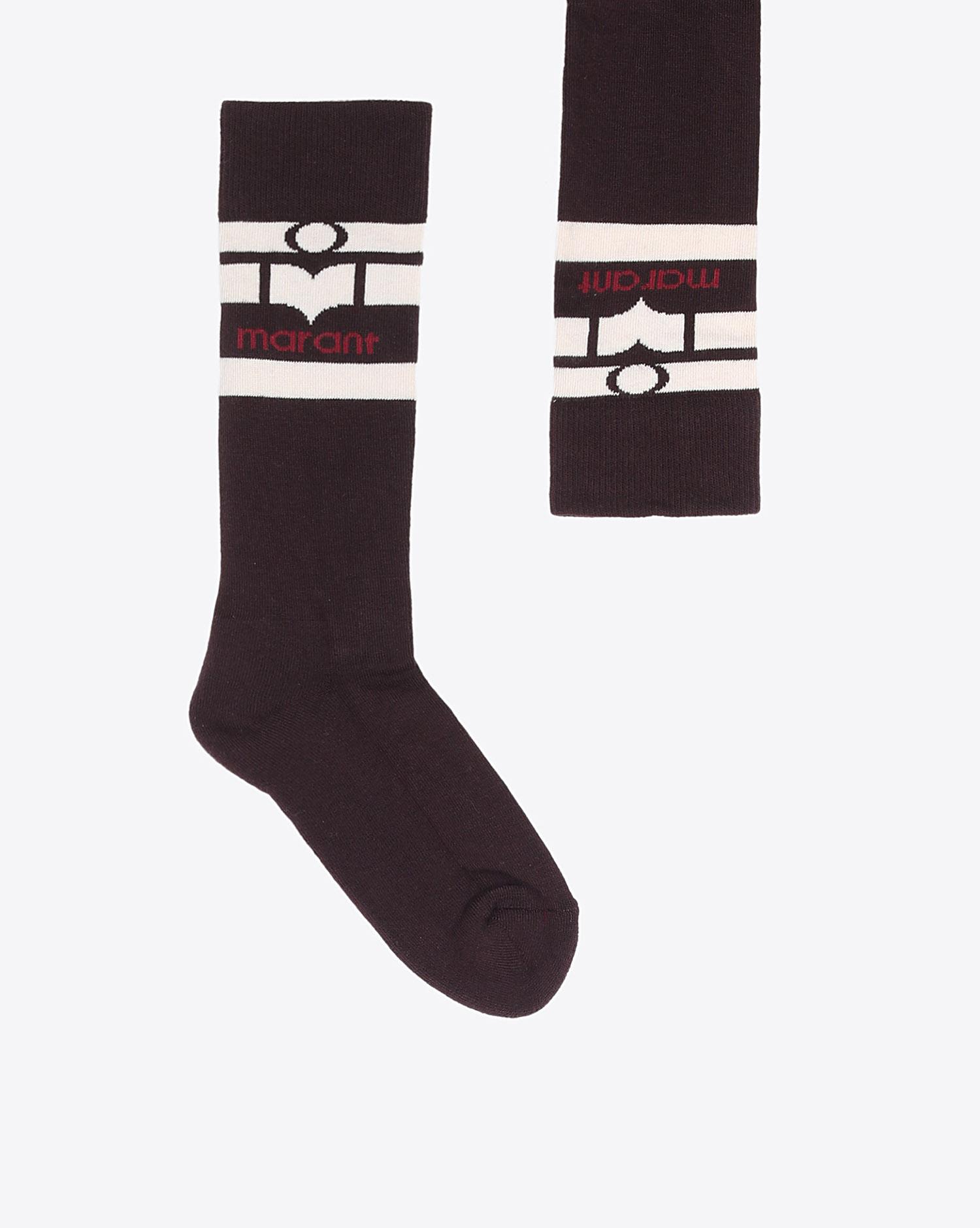 Isabel Marant Accessoires Chaussettes VIBY - Burgundy  