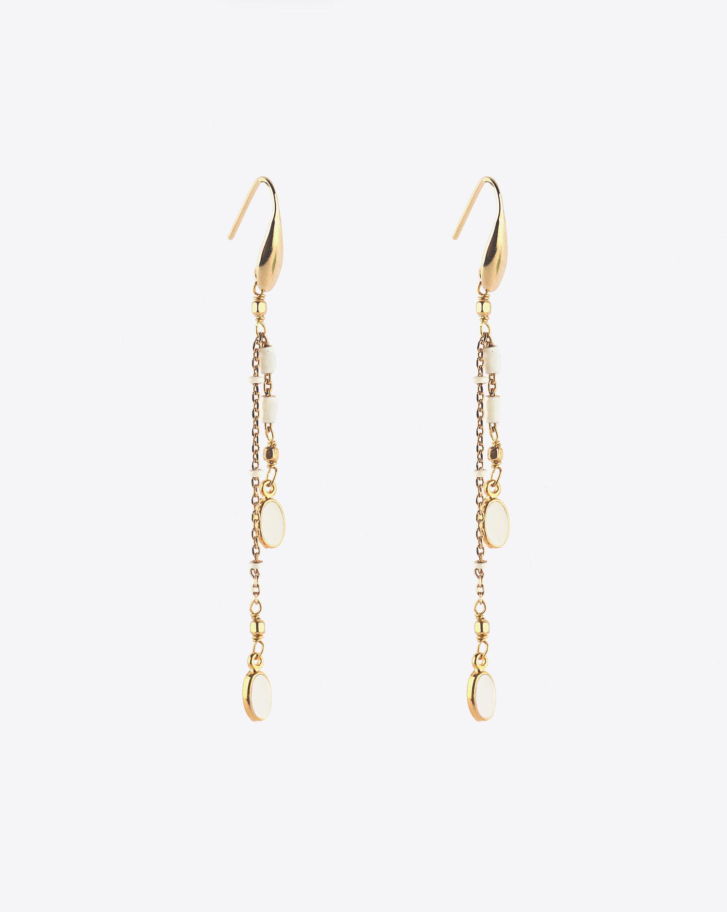 Isabel Marant Bijoux Boucles d'Oreilles CASABLANCA - Ecru  