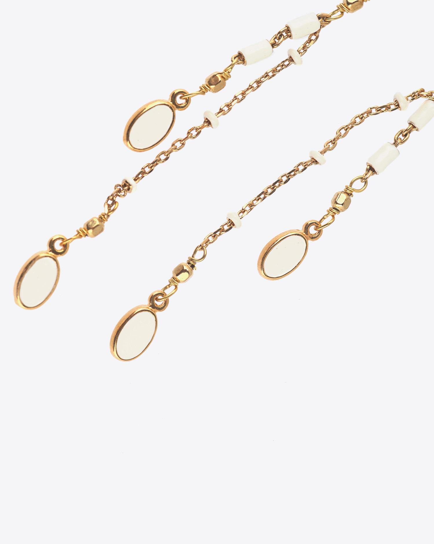 Isabel Marant Bijoux Boucles d'Oreilles CASABLANCA - Ecru  