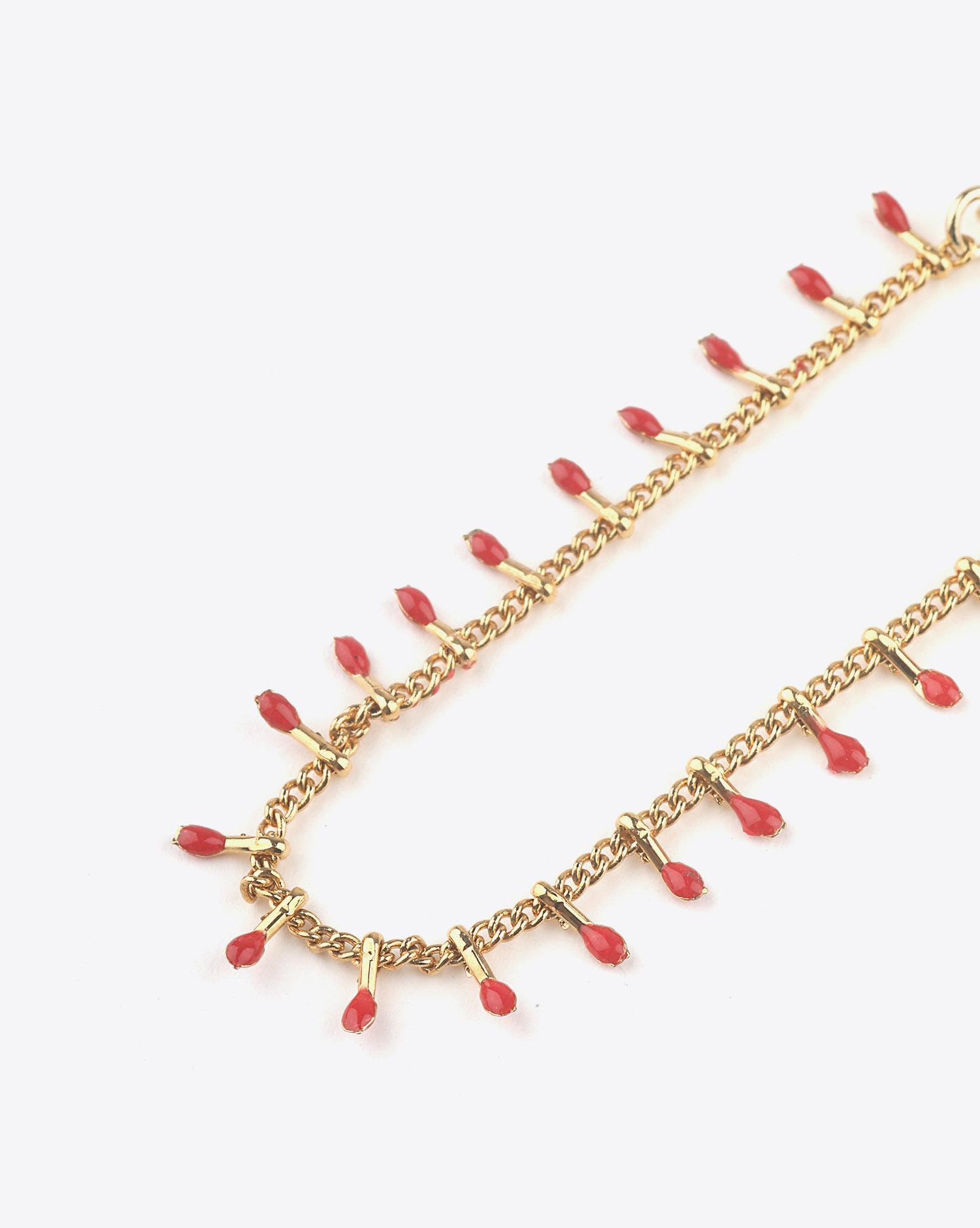 Isabel Marant Bijoux Bracelet CASABLANCA Mini Perles - Red  