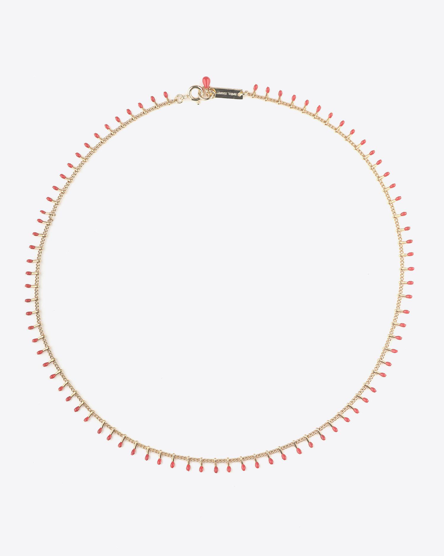 Isabel Marant Bijoux Collier CASABLANCA Mini Perles - Red  