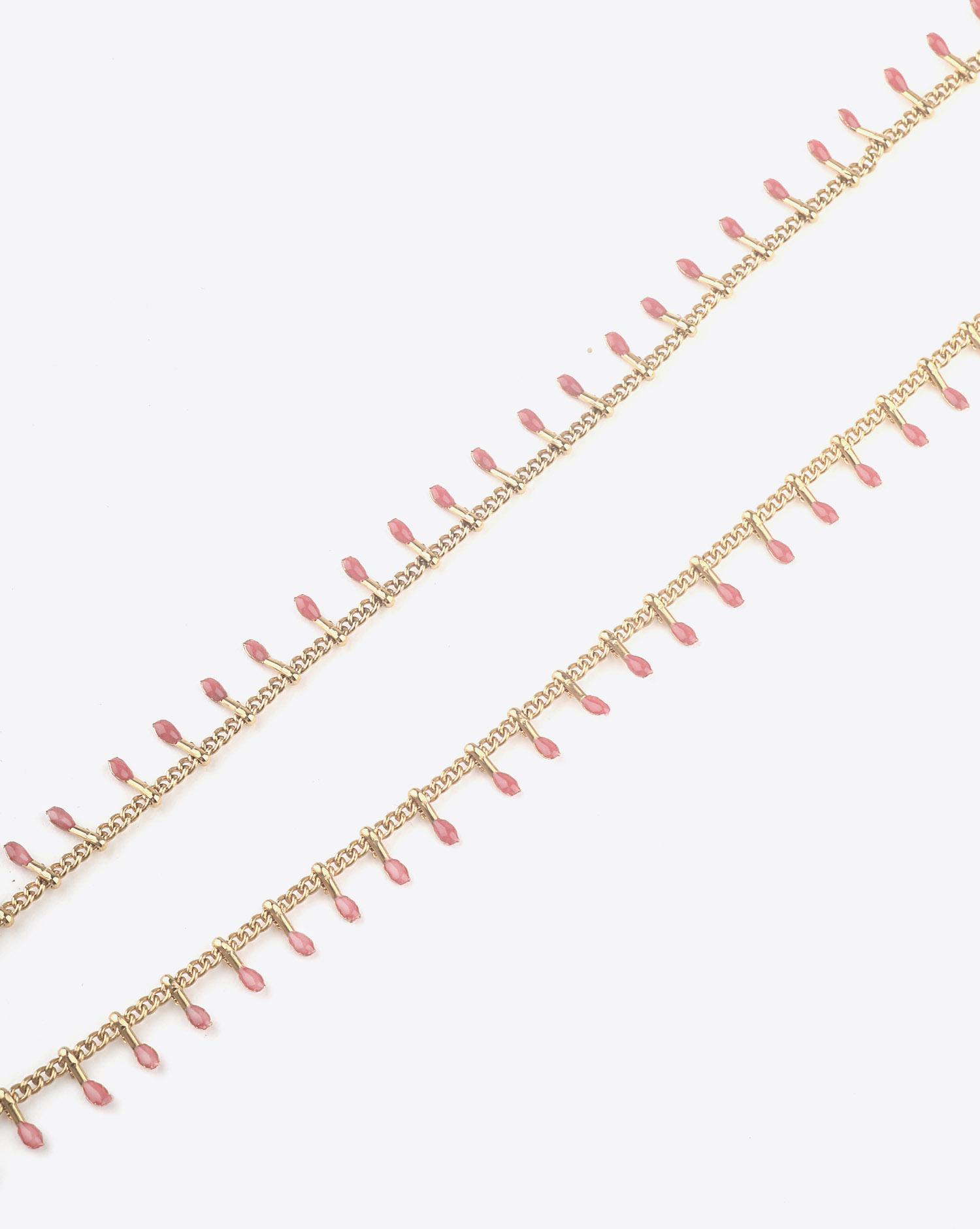 Isabel Marant Bijoux Collier CASABLANCA Mini Perles - Rosewood  