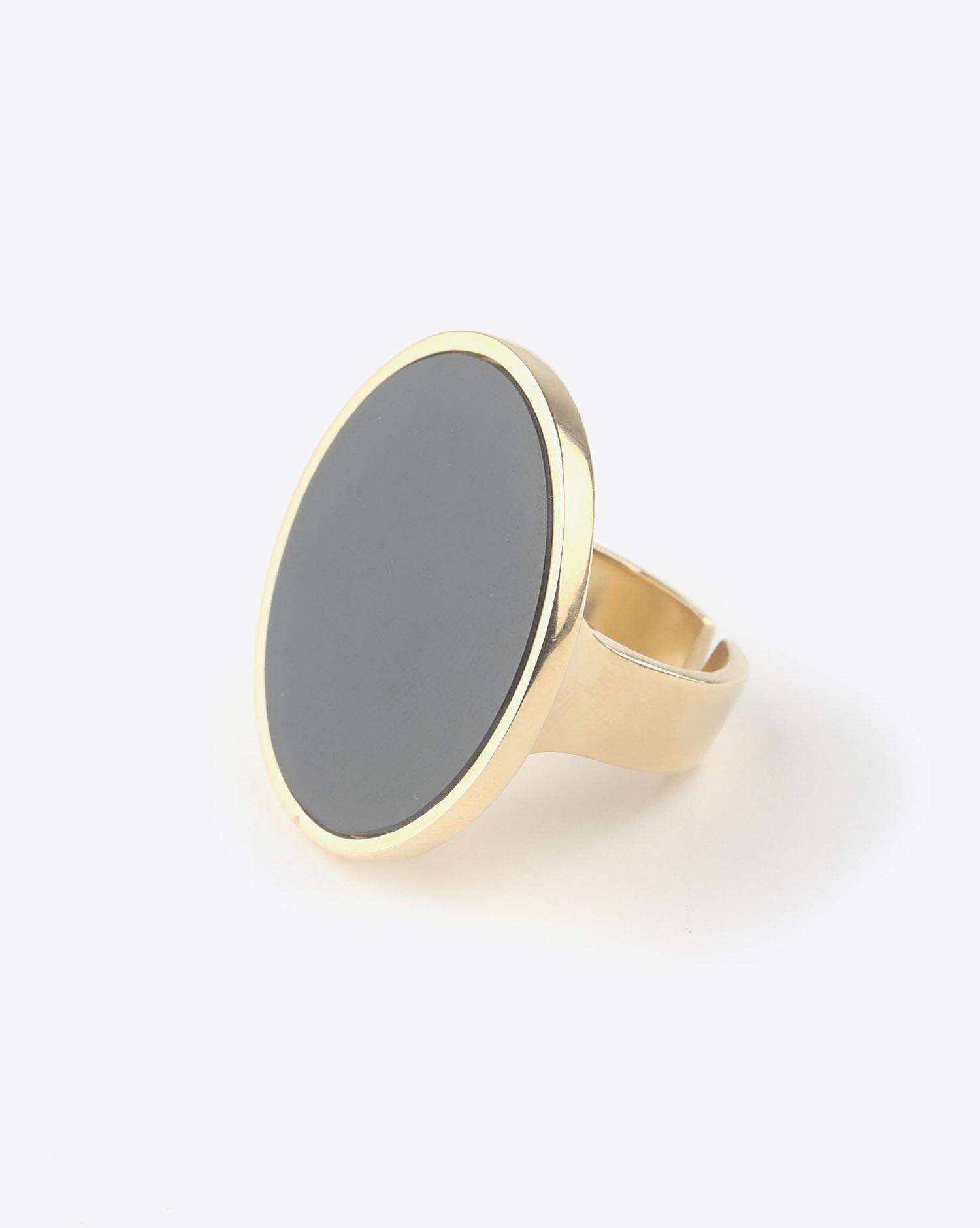 Isabel Marant Bijoux Défilé Bague GOLDEN MOTHER - Black  