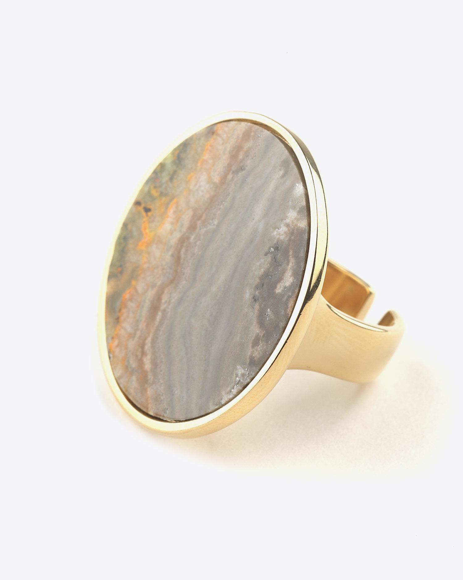 Isabel Marant Bijoux Défilé Bague GOLDEN MOTHER - Mustard  