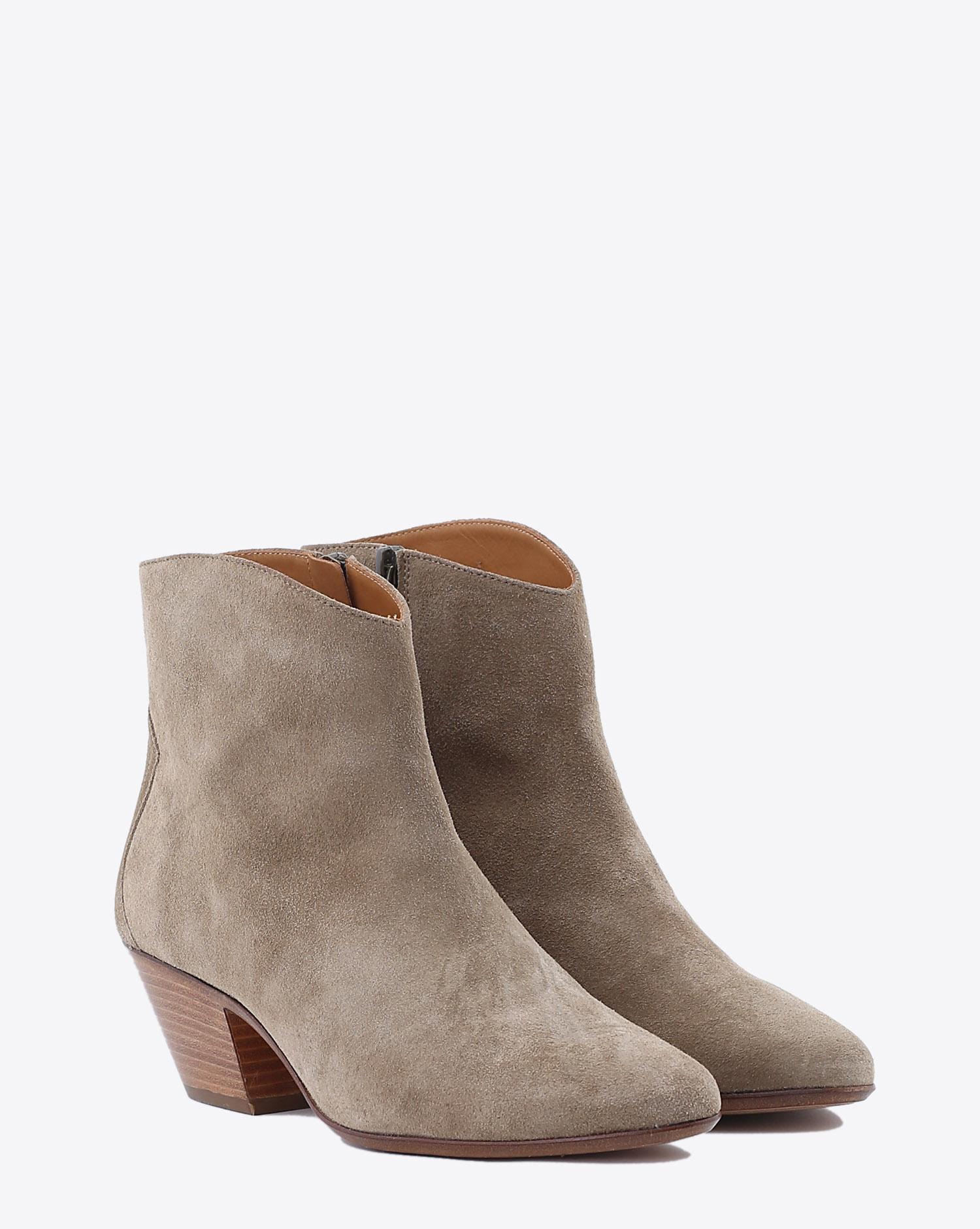 Isabel Marant Chaussures Boots DACKEN - Velvet Taupe   