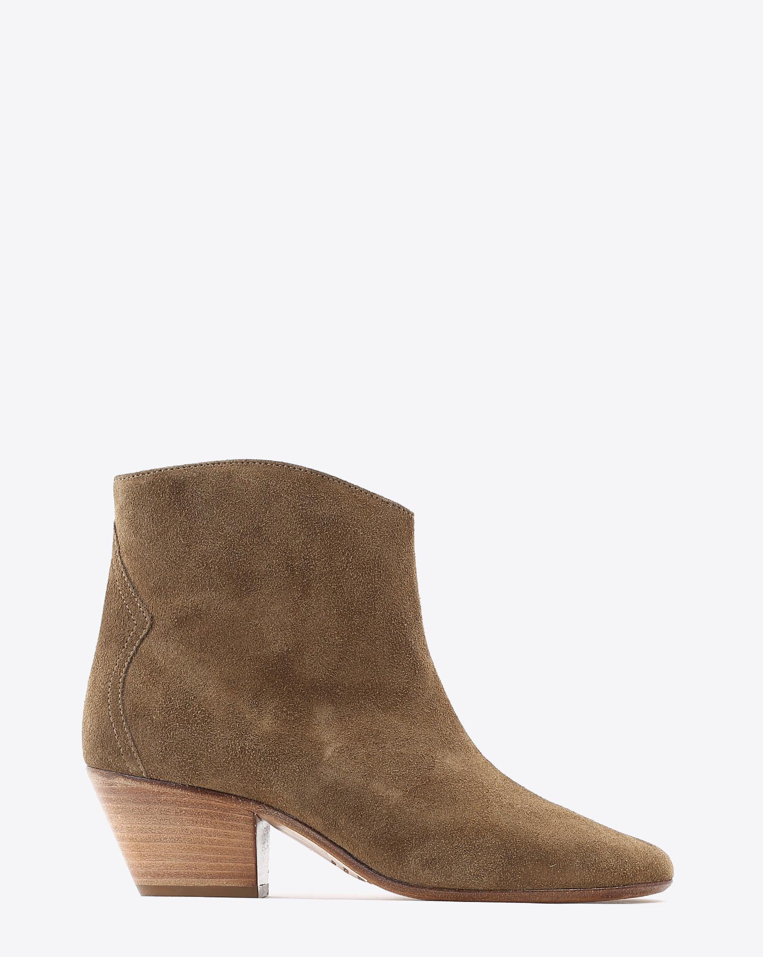 Isabel Marant Chaussures Boots DACKEN - Velvet Taupe foncé 