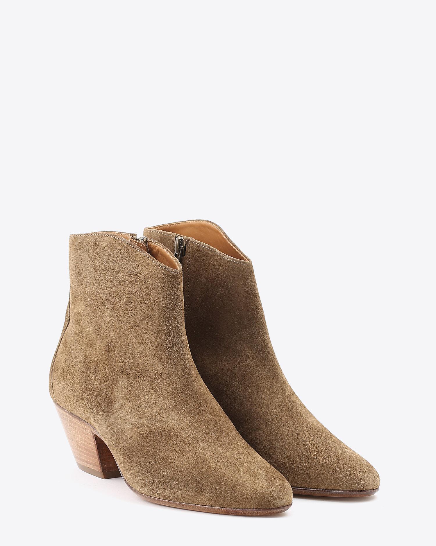 Isabel Marant Chaussures Boots DACKEN - Velvet Taupe foncé 