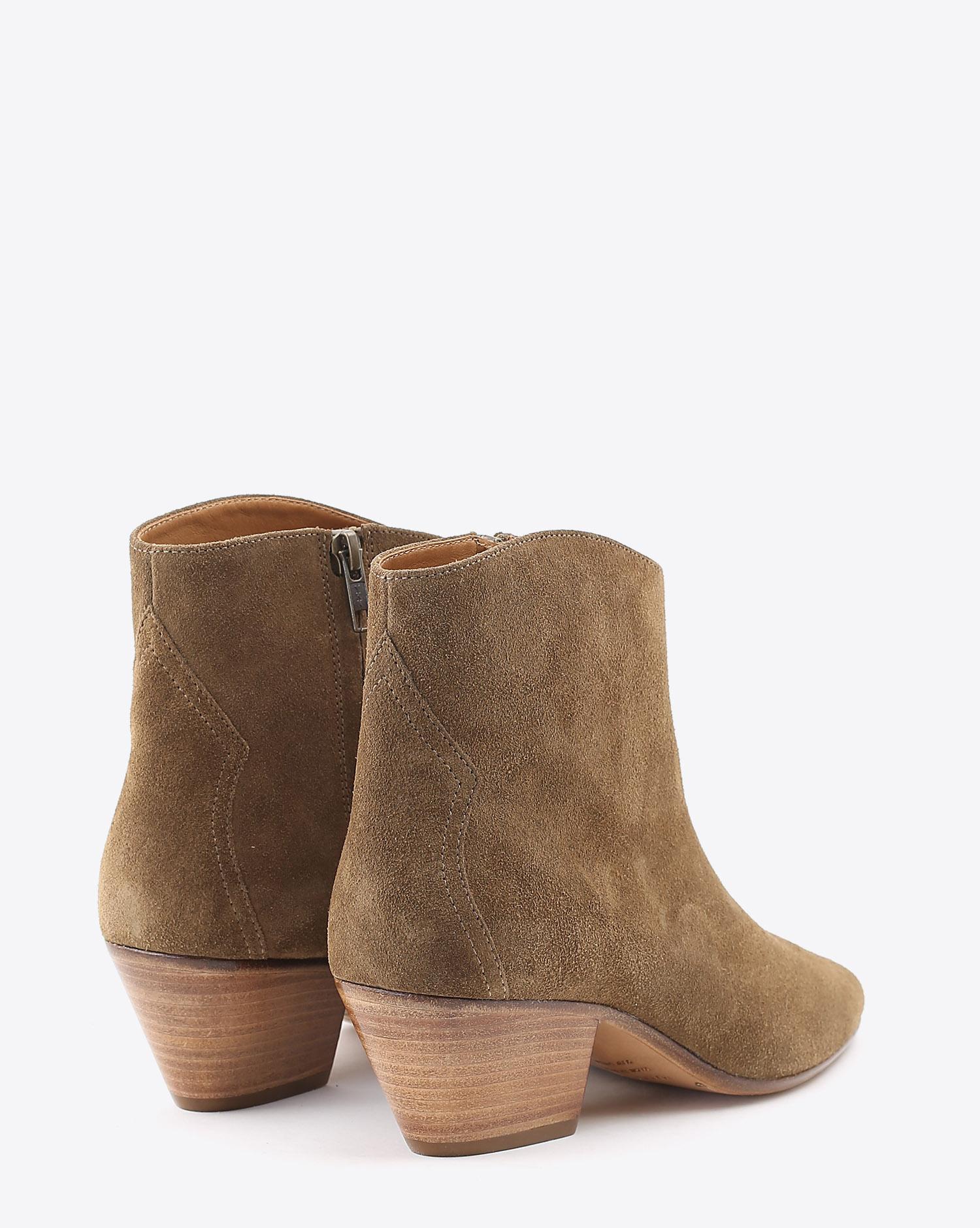 Isabel Marant Chaussures Boots DACKEN - Velvet Taupe foncé 